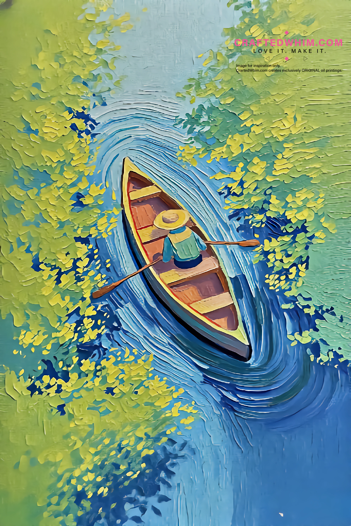 Absolute Plane of the Lake - oil painting print By Anson Ang HK