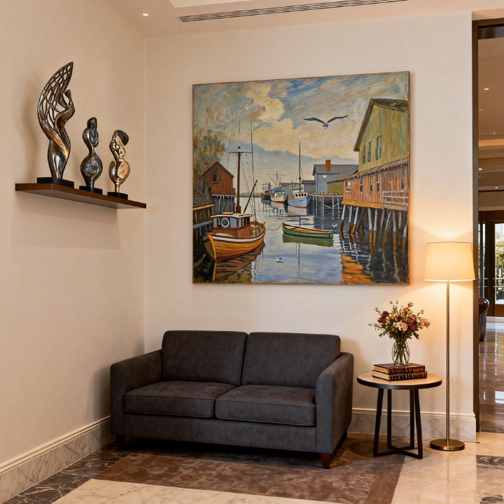 Aesthetics of Remoteness - oil painting print By Anson Ang HK