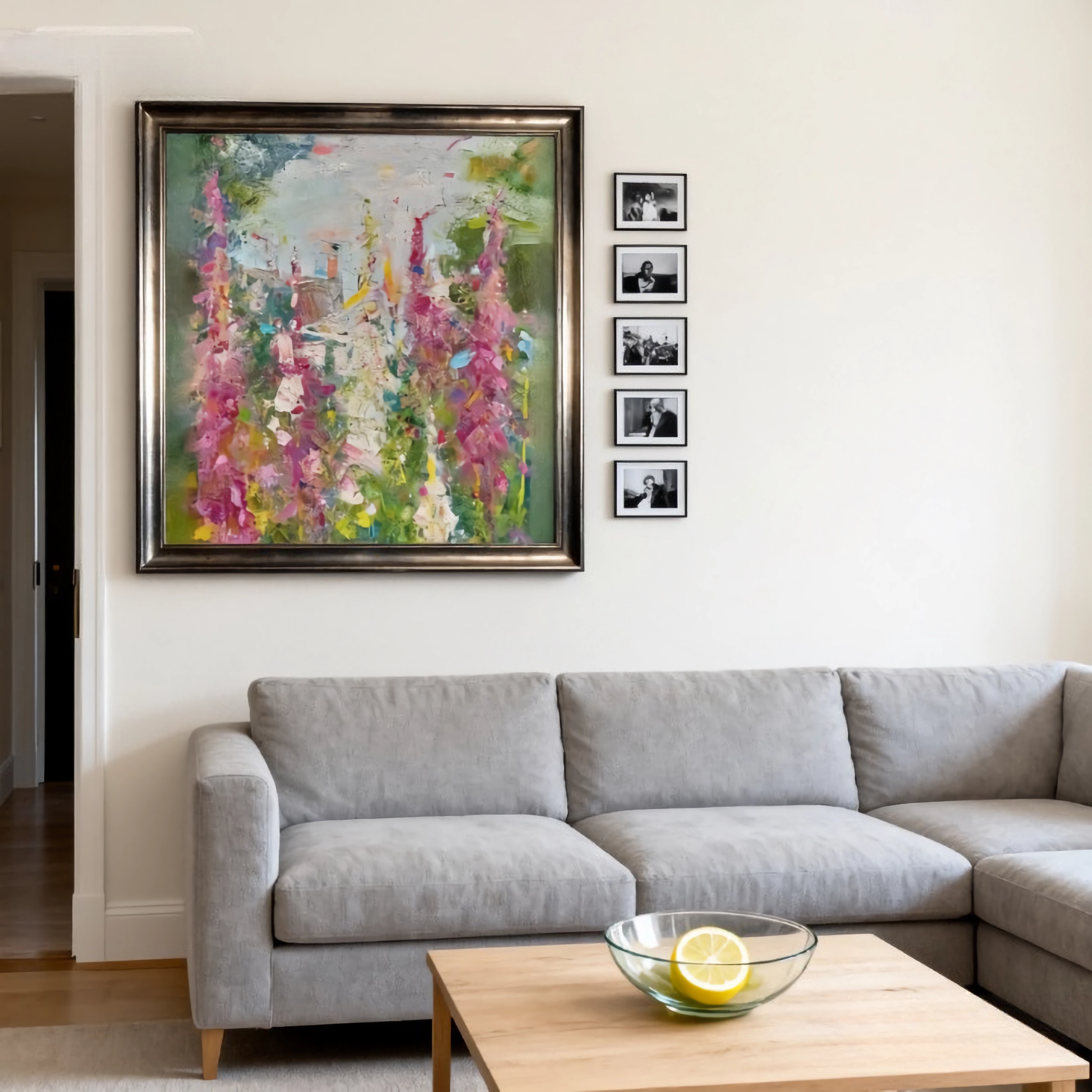 Garden Geometry - oil painting print By Anson Ang HK