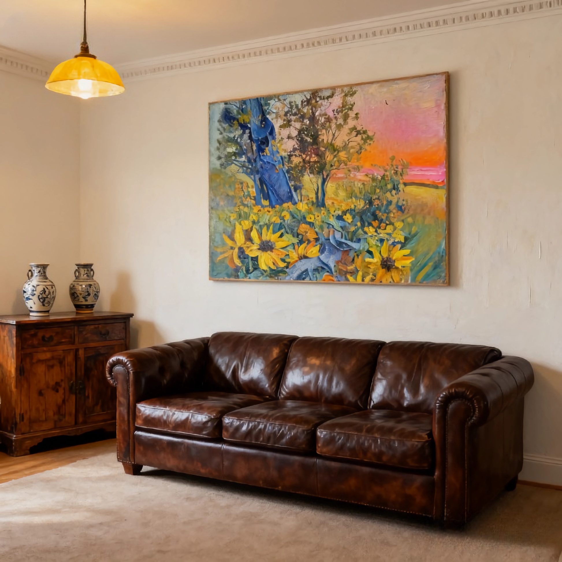 Iridescence After Rain - oil painting print By Anson Ang HK