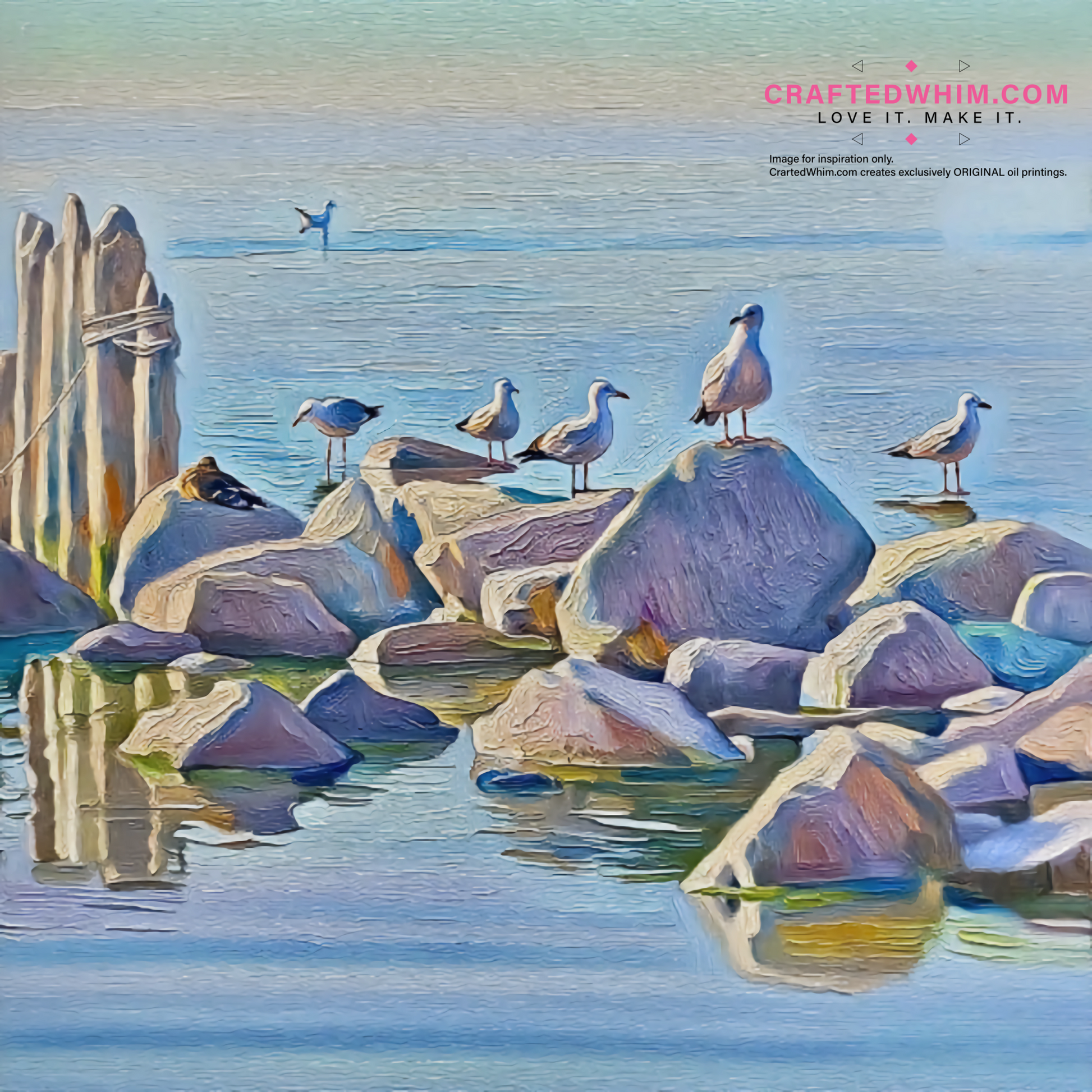Memory of Granite - oil painting print By Anson Ang HK