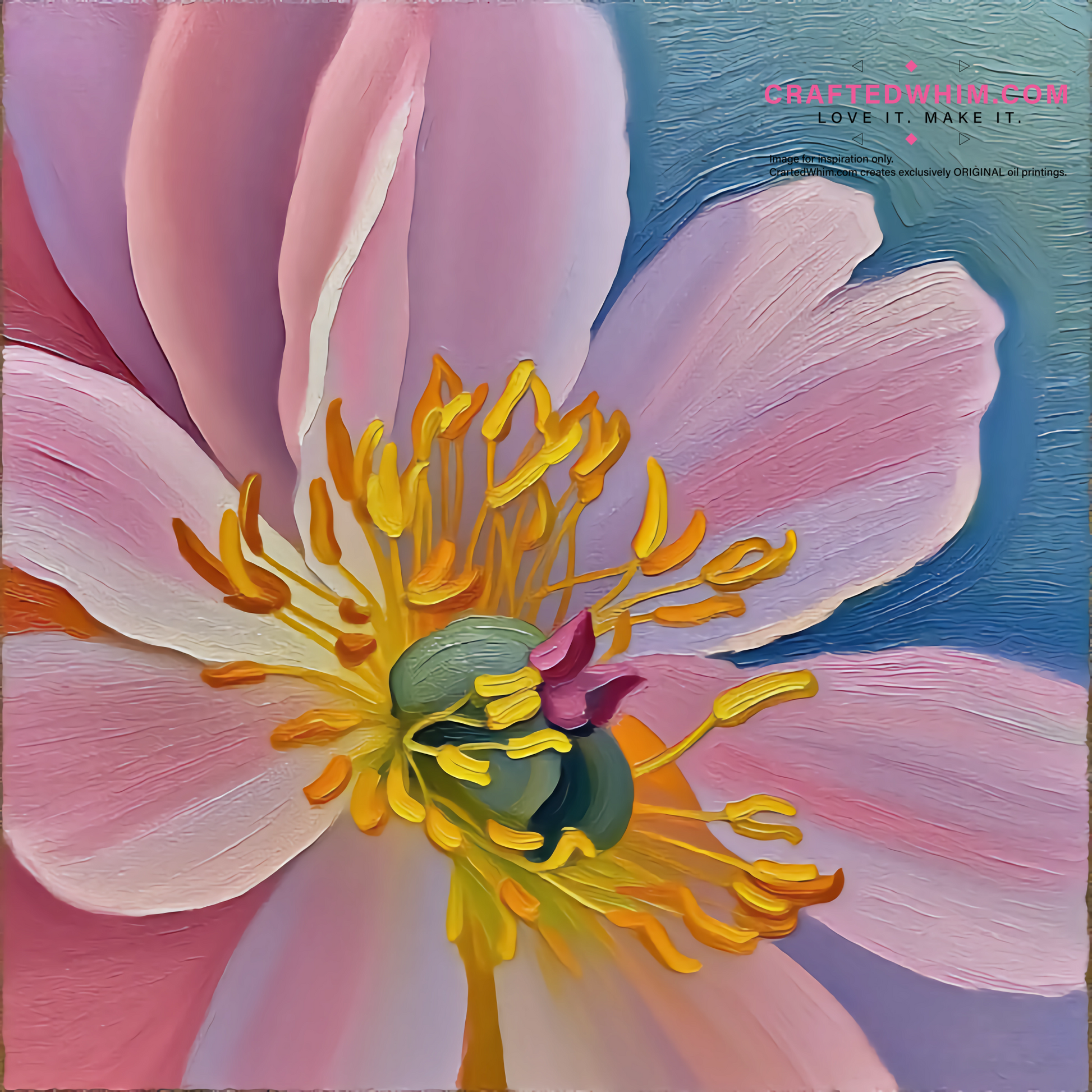 Philosophy of Petals - oil painting print By Anson Ang HK