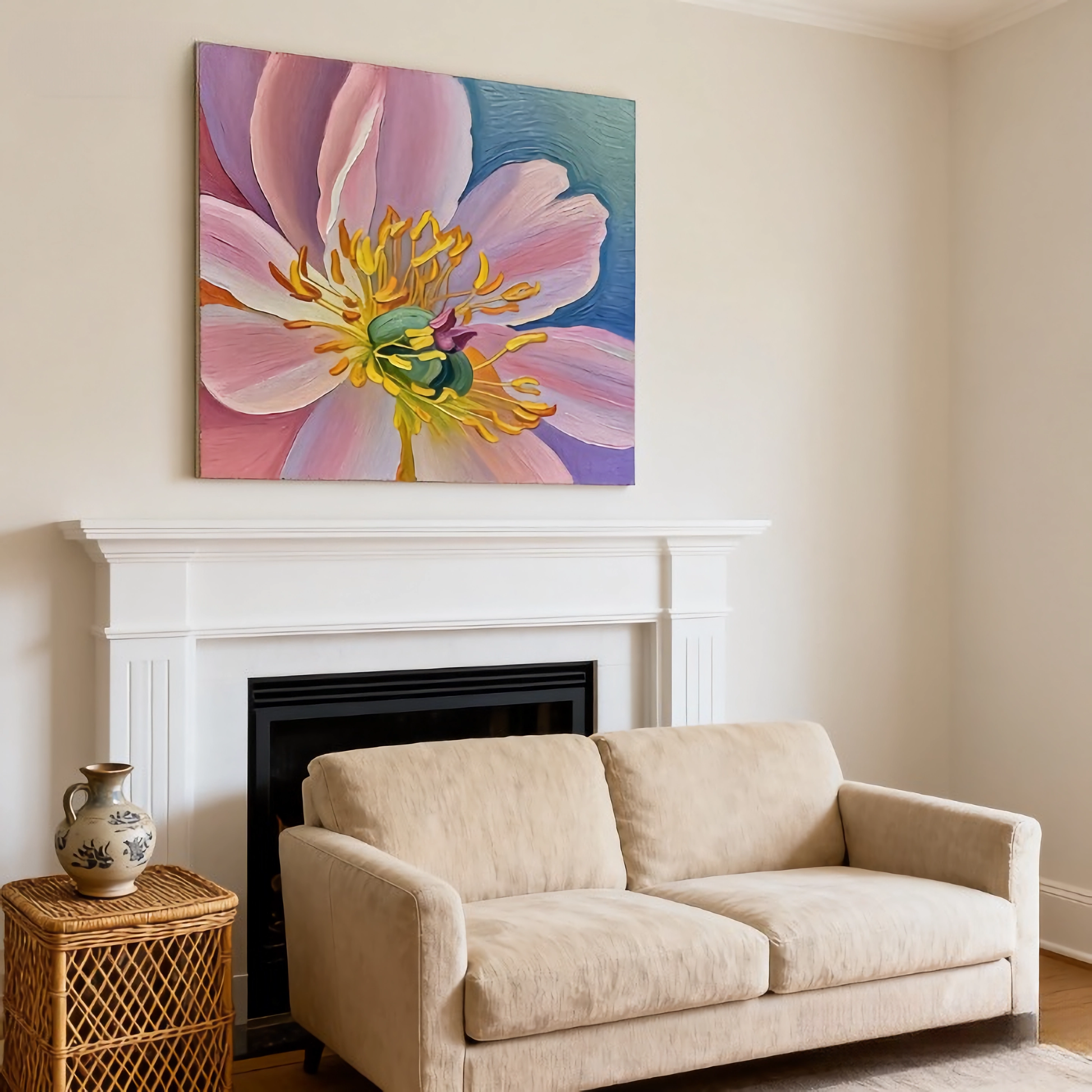Philosophy of Petals - oil painting print By Anson Ang HK