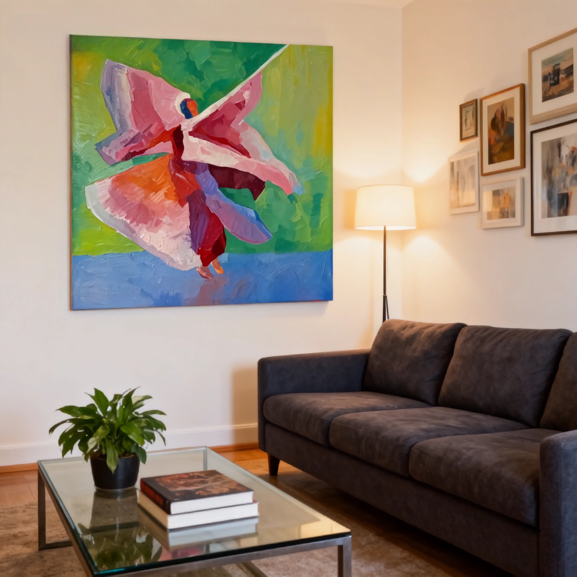 Timid Anticipation - oil painting print By Anson Ang HK