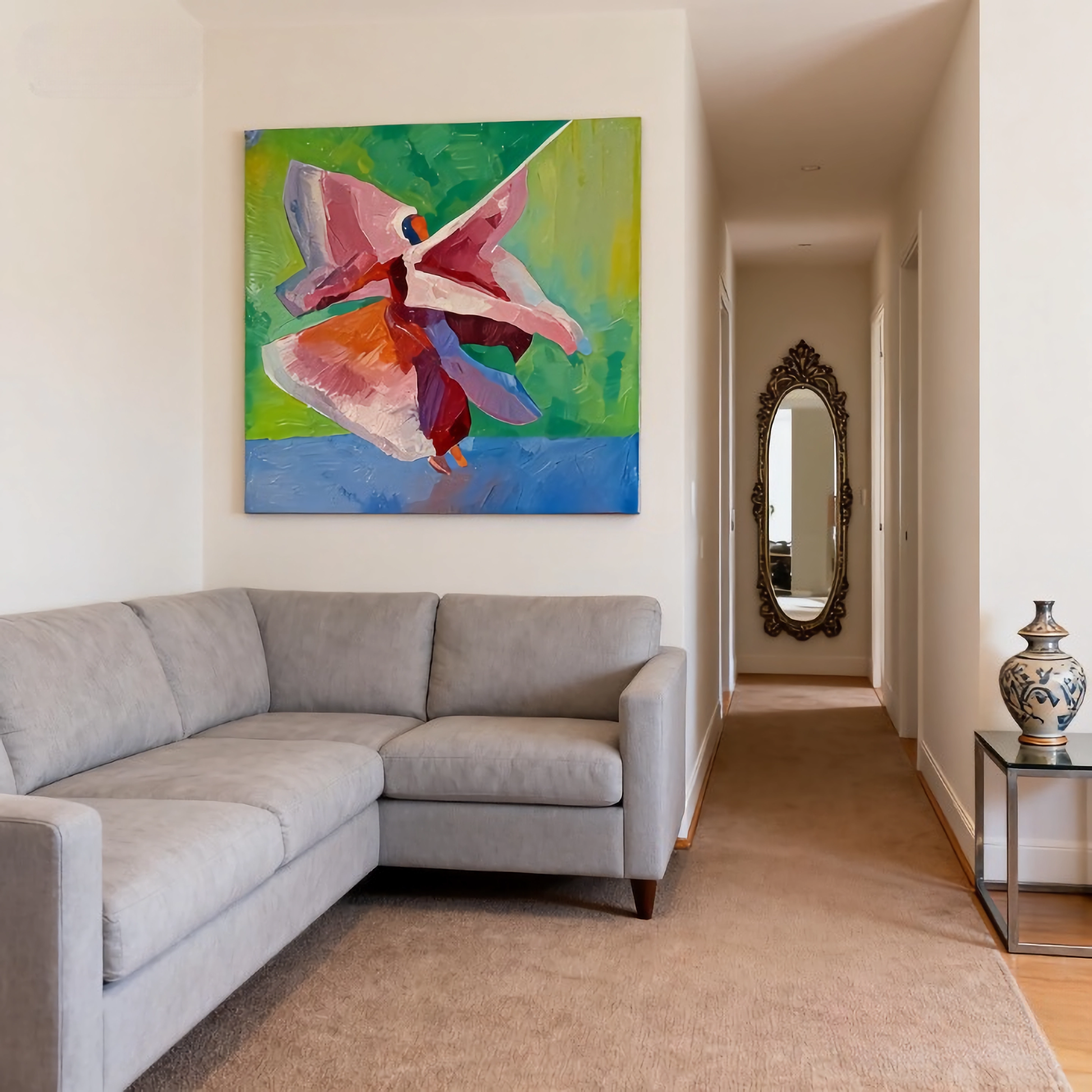Timid Anticipation - oil painting print By Anson Ang HK