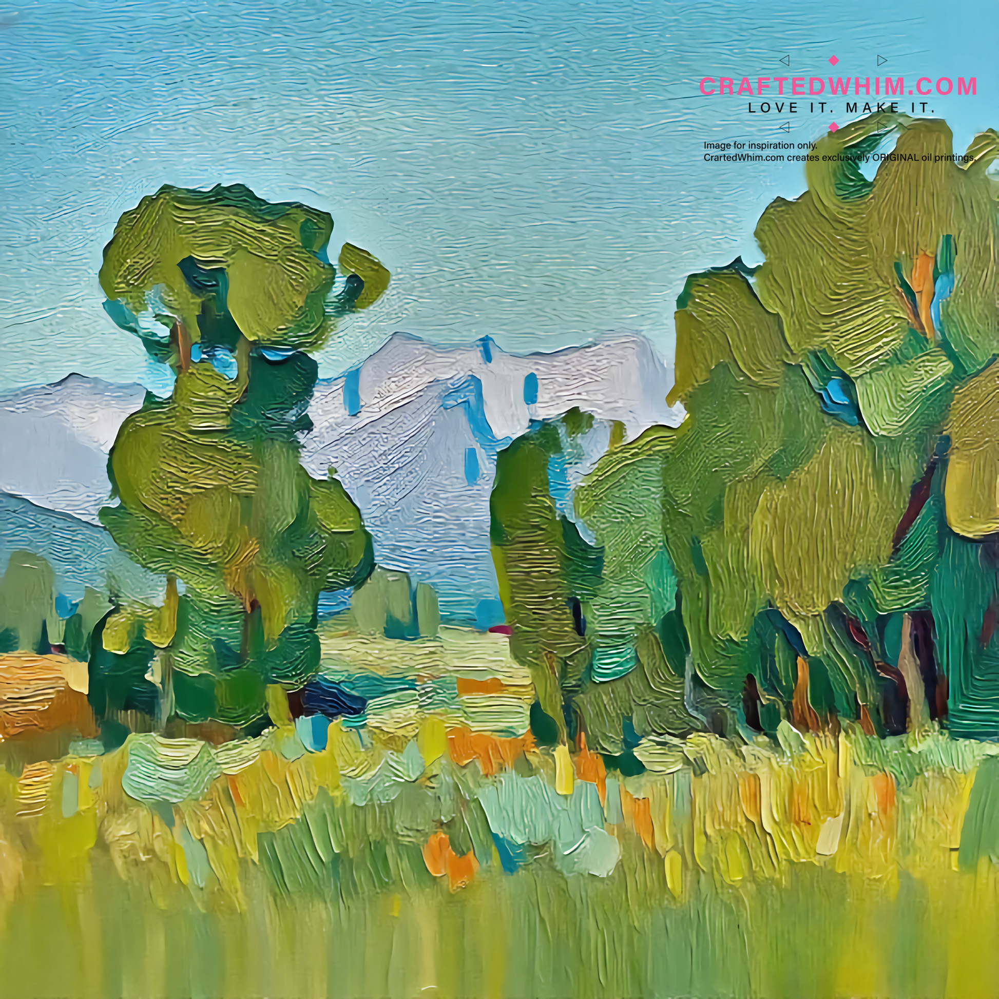 Algorithm of Leaf Litter's Return - oil painting print By Anson Ang HK