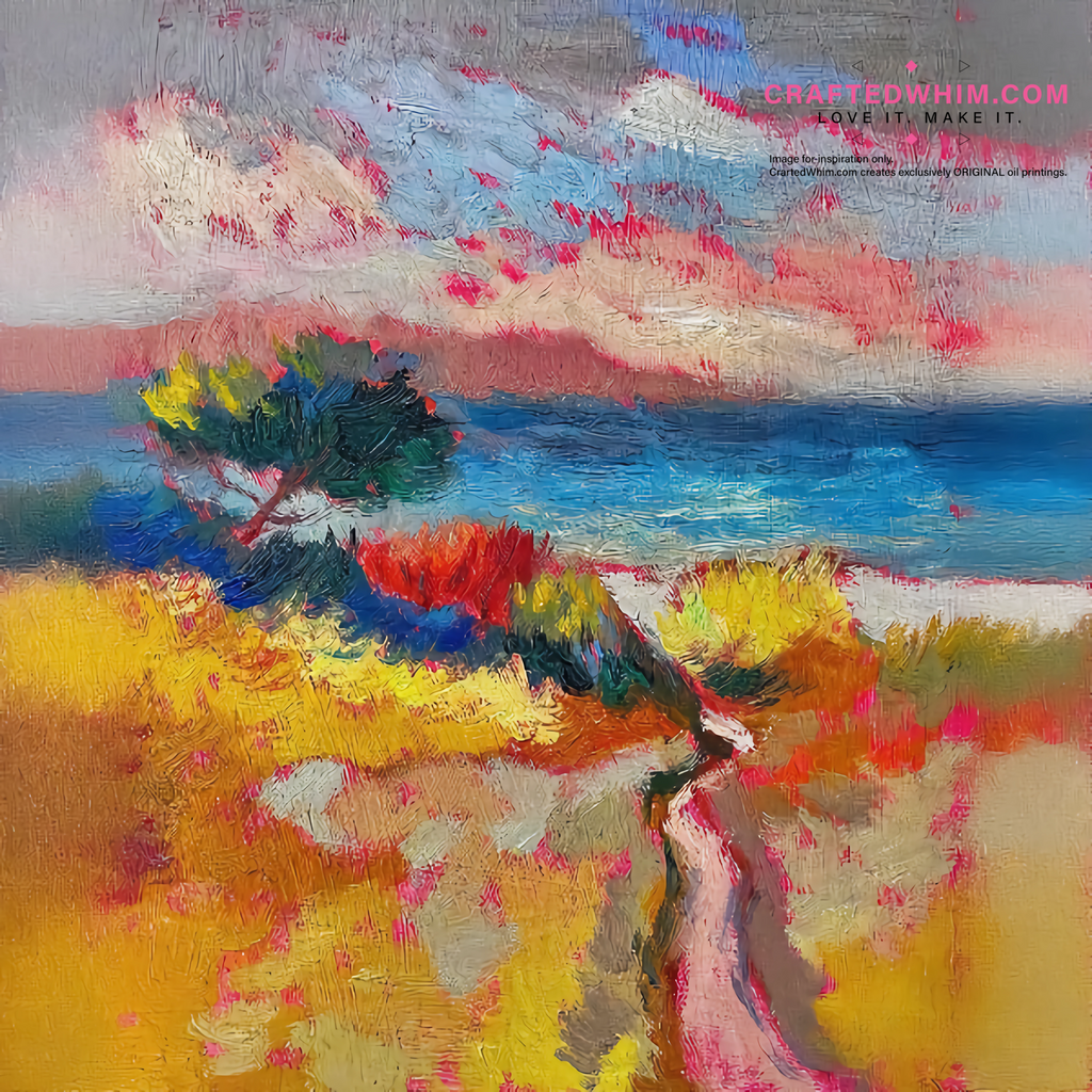 Amber Dusk - oil painting print By Anson Ang HK