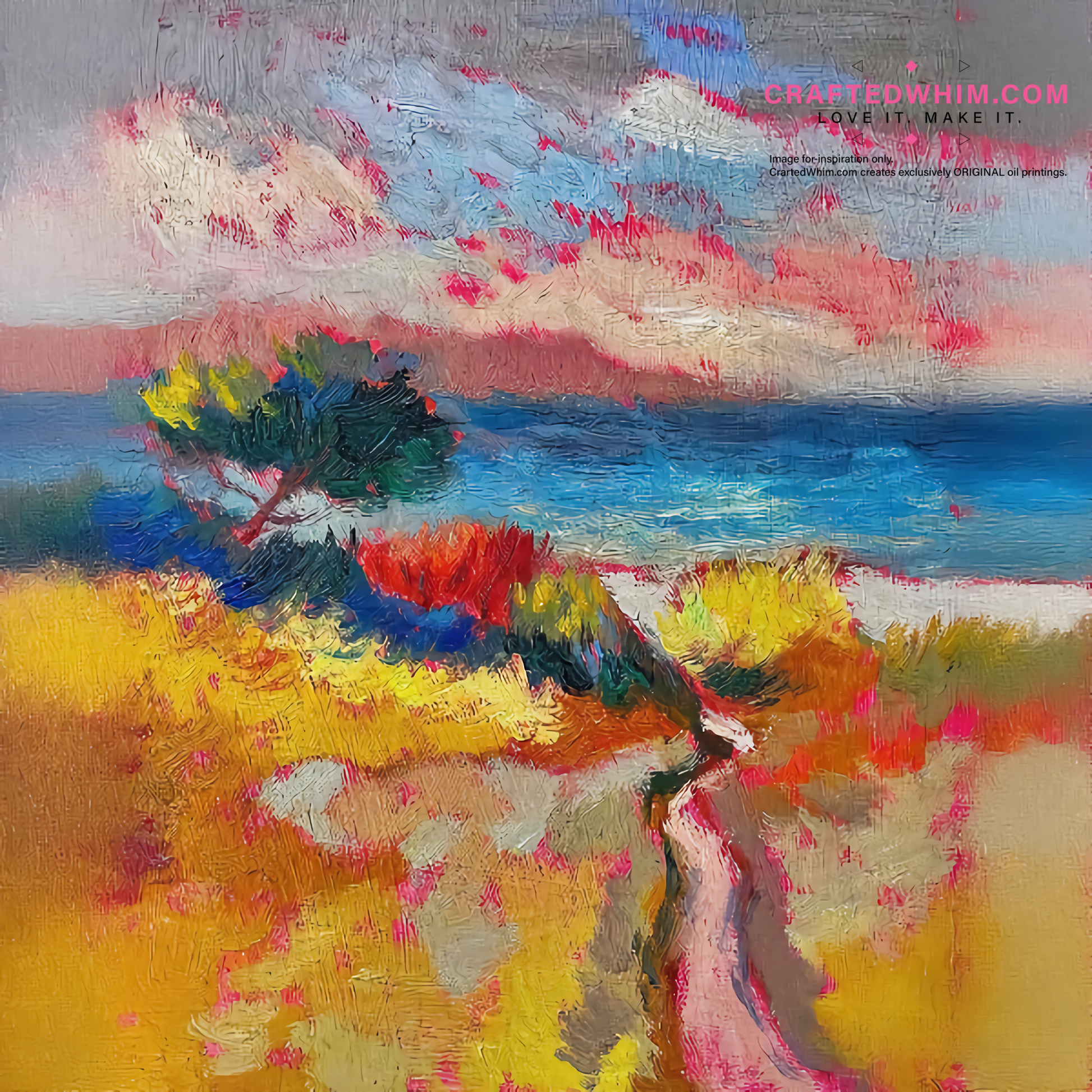 Amber Dusk - oil painting print By Anson Ang HK
