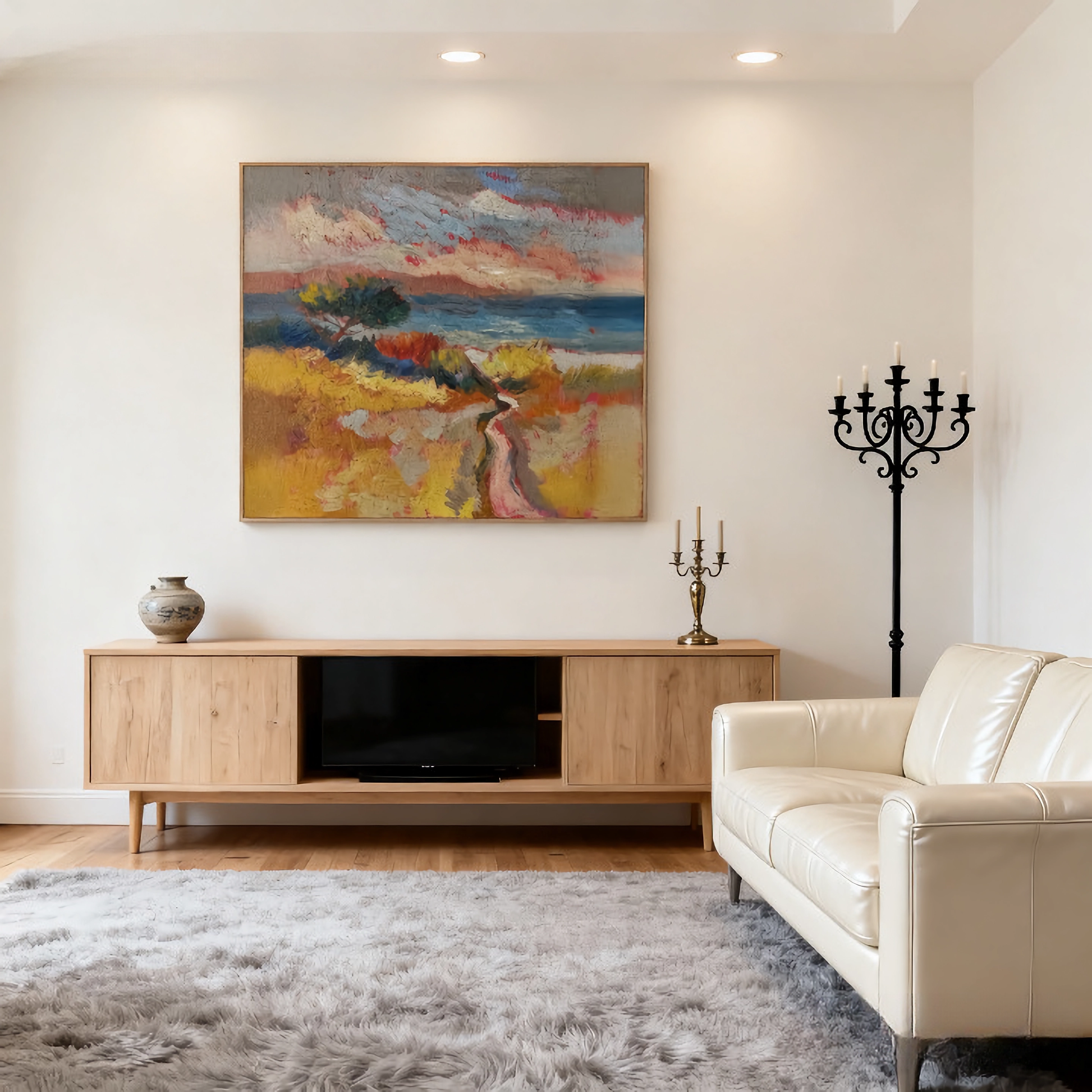 Amber Dusk - oil painting print By Anson Ang HK