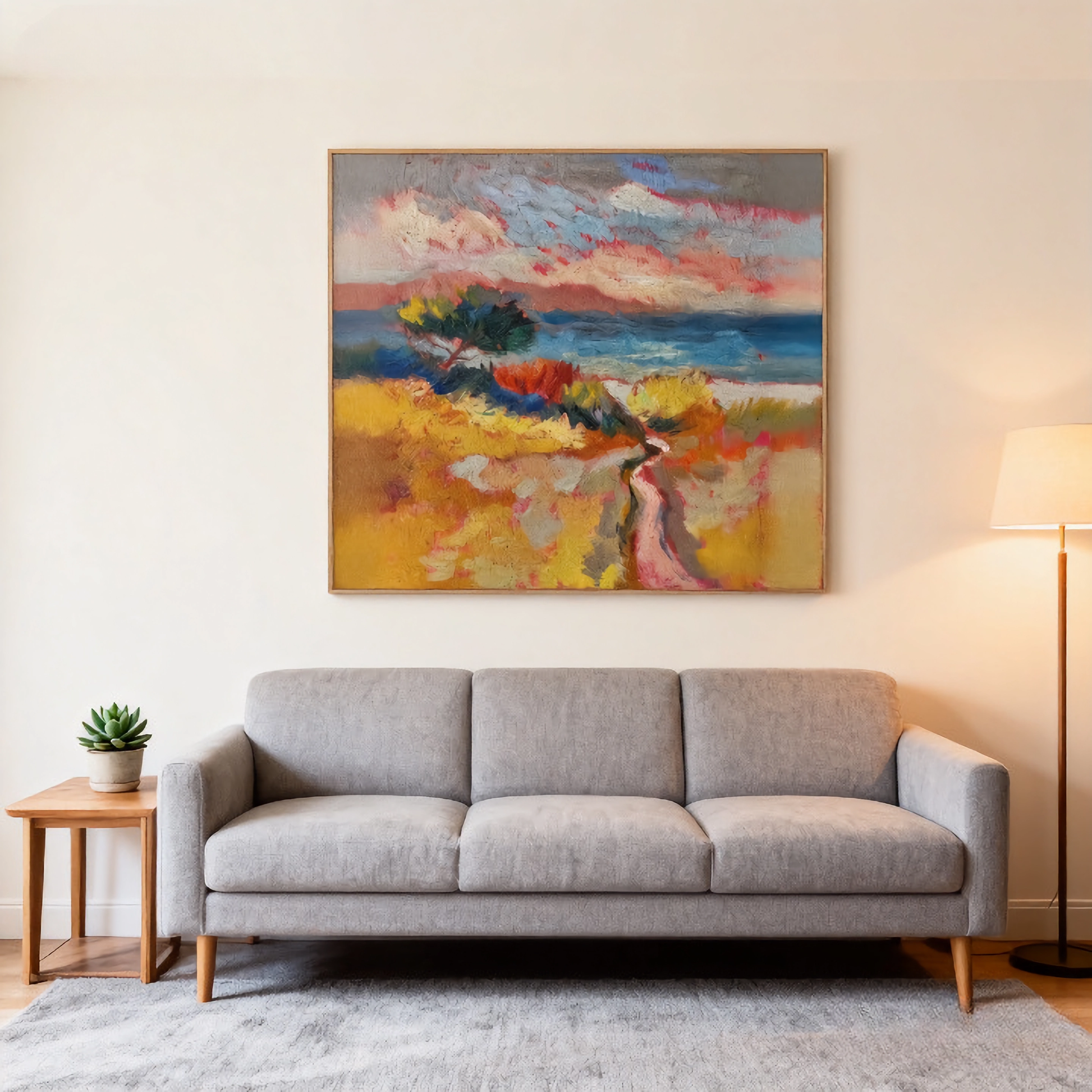 Amber Dusk - oil painting print By Anson Ang HK