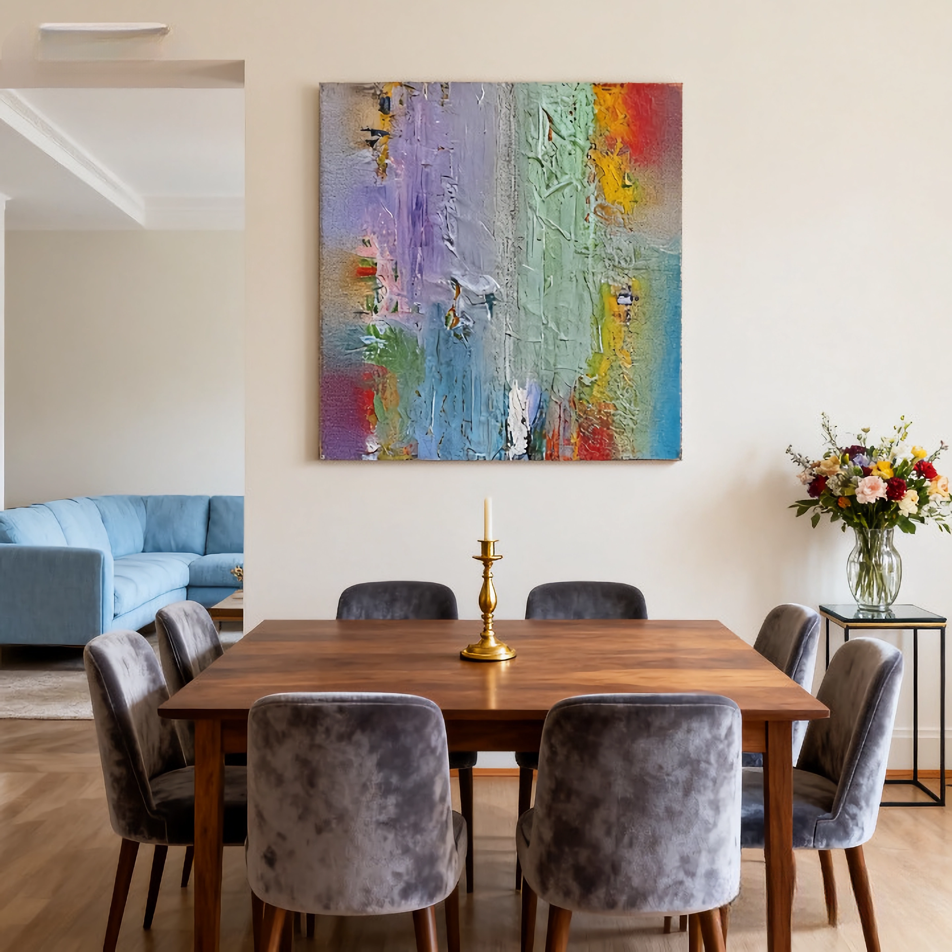 Azure Abyss - oil painting print By Anson Ang HK