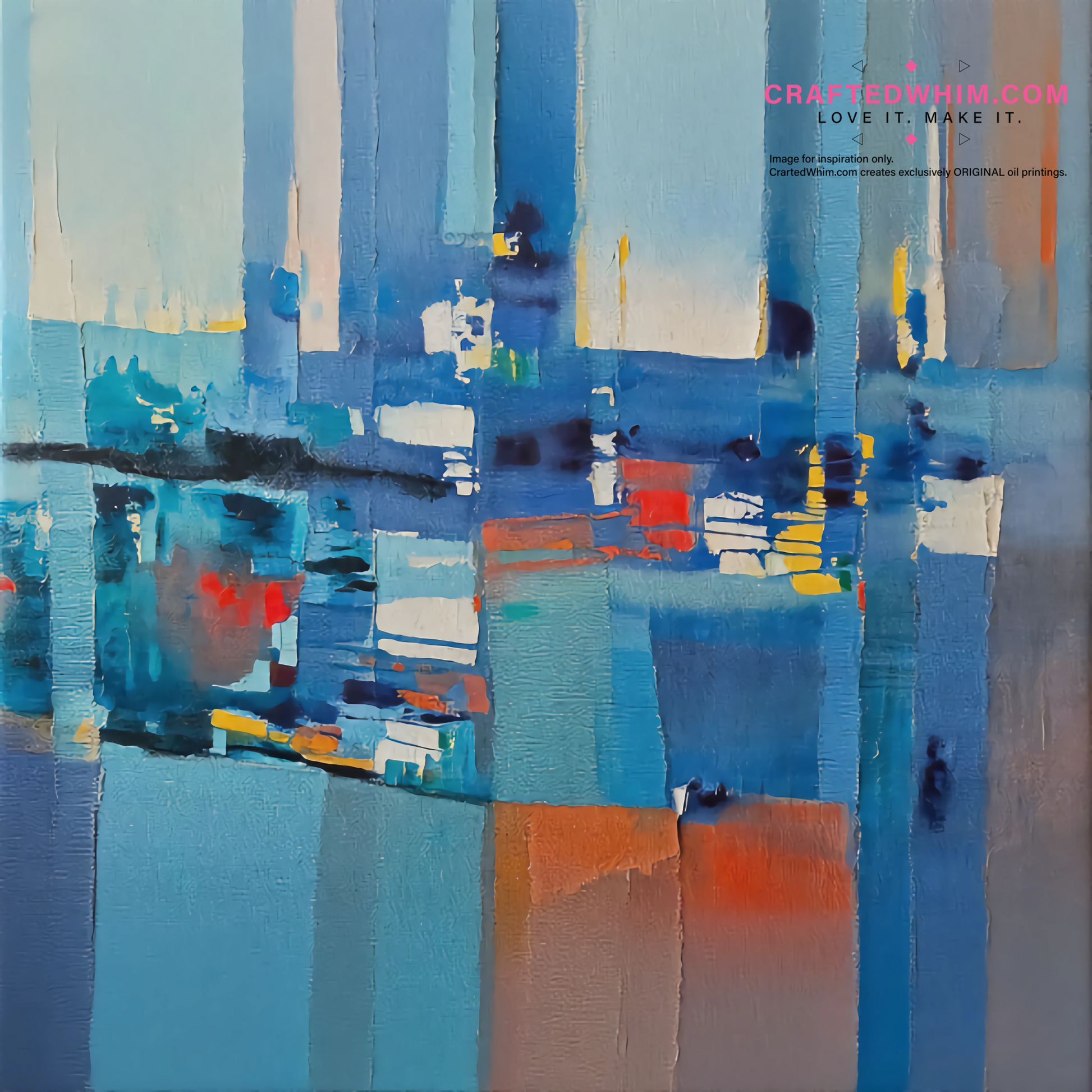 Azure Melancholy - oil painting print By Anson Ang HK