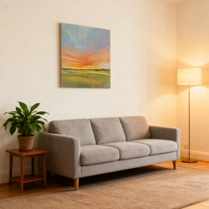 Bloodlike Sunset - oil painting print By Anson Ang HK