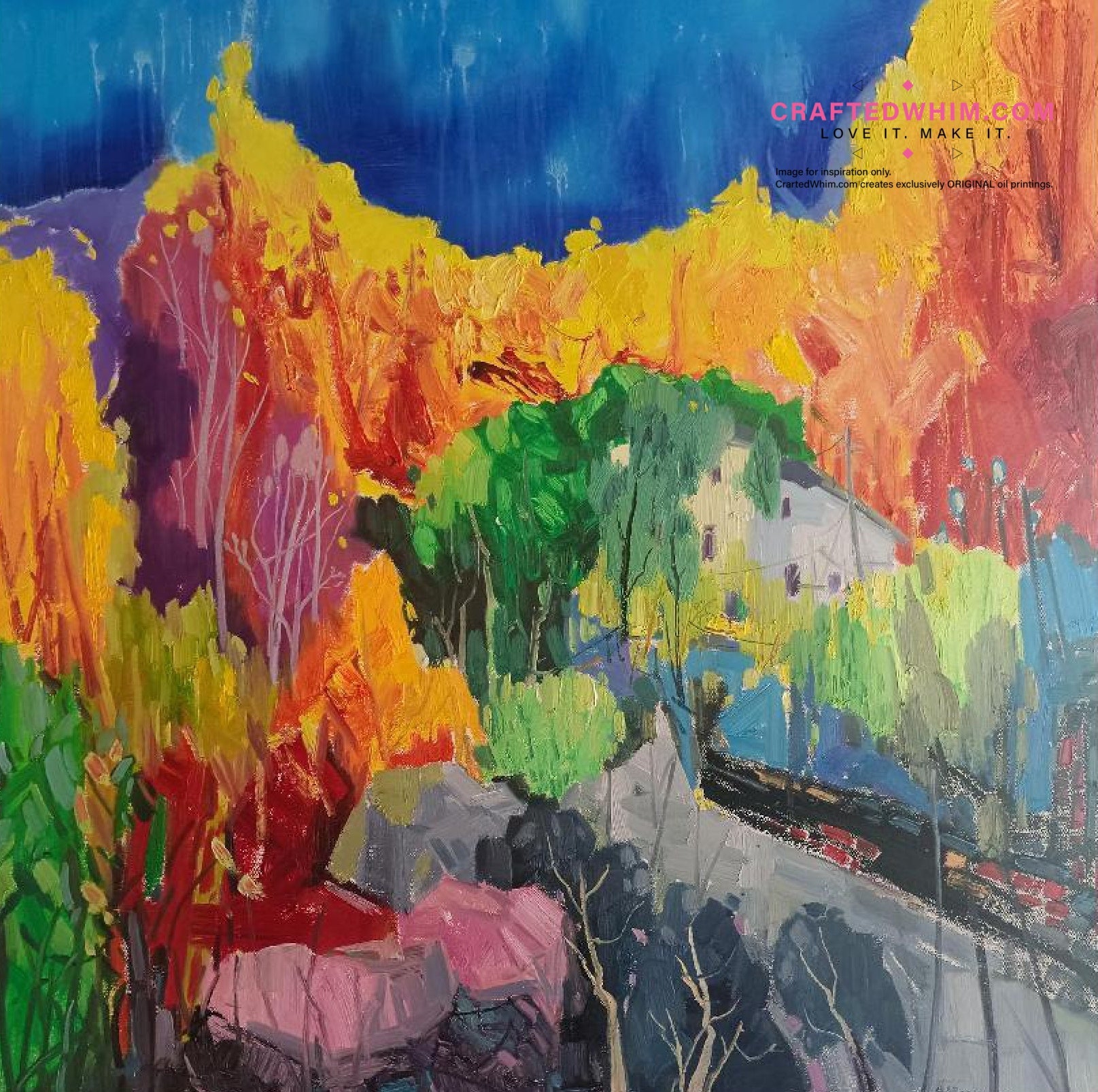 Boson Drip - oil painting print By Anson Ang HK