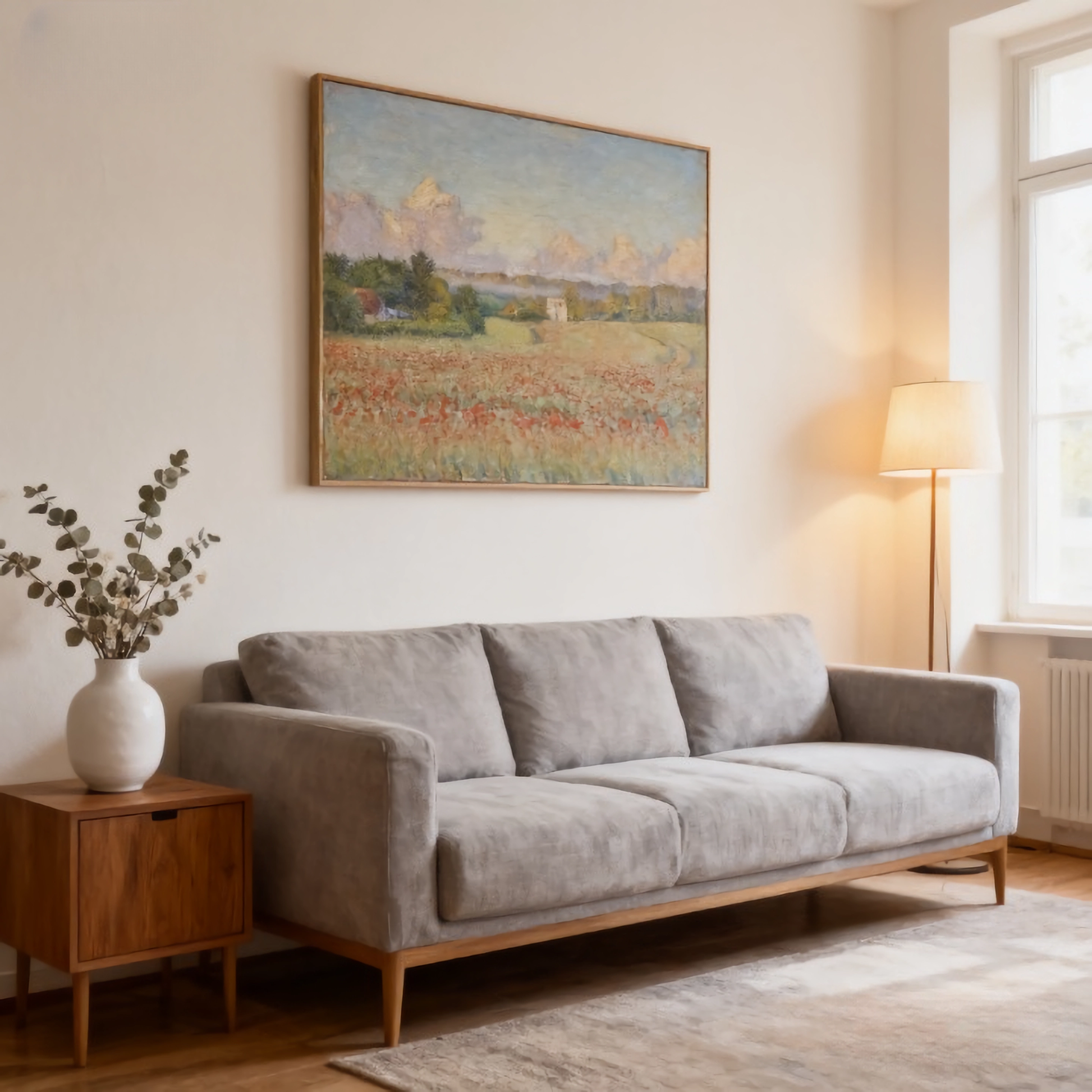 Chronology of Returning Herds - oil painting print By Anson Ang HK