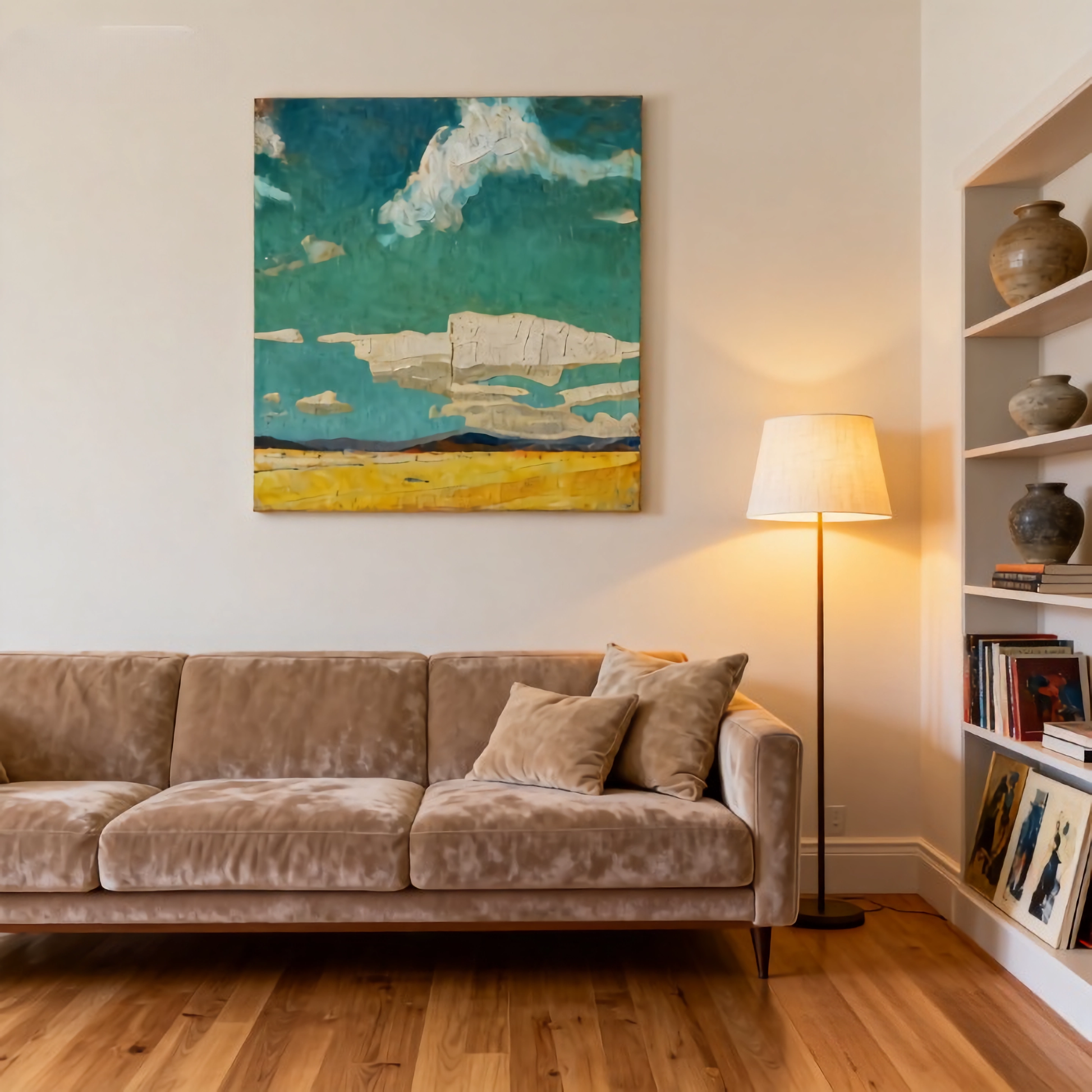 Cirrostratus Filaments - oil painting print By Anson Ang HK