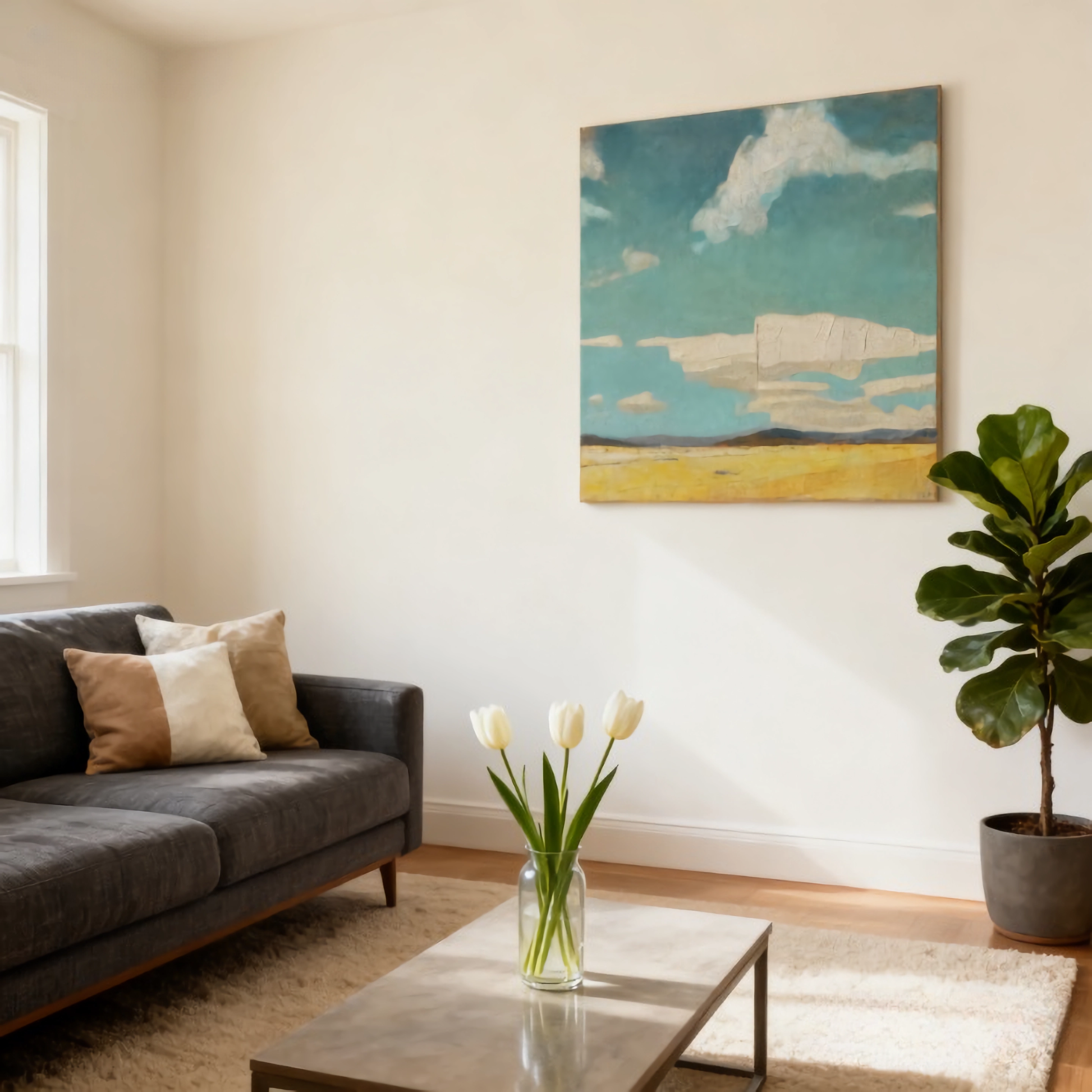 Cirrostratus Filaments - oil painting print By Anson Ang HK