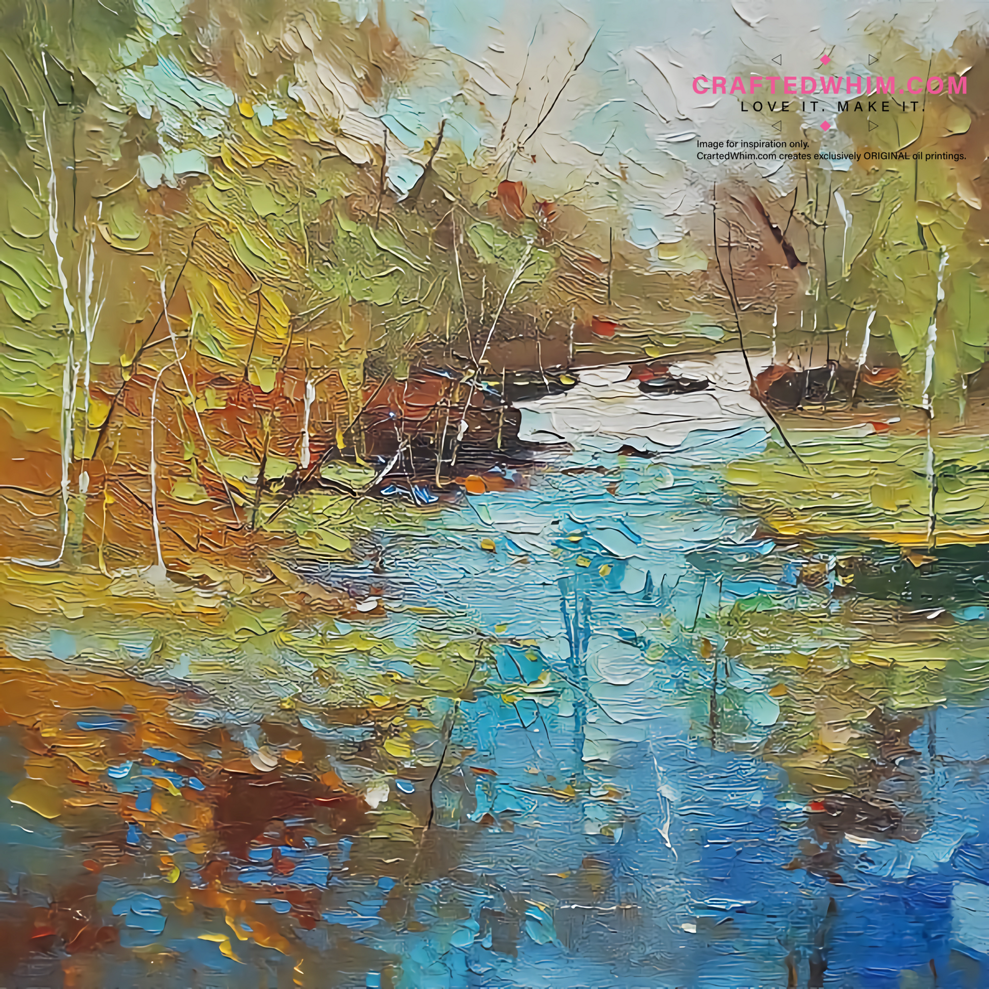 Coefficient of Riverine Lag - oil painting print By Anson Ang HK