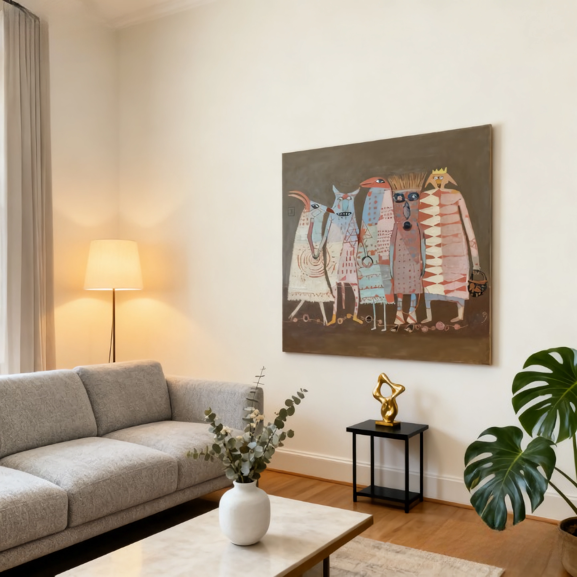 Collapsing Memory Palace - oil painting print By Anson Ang HK