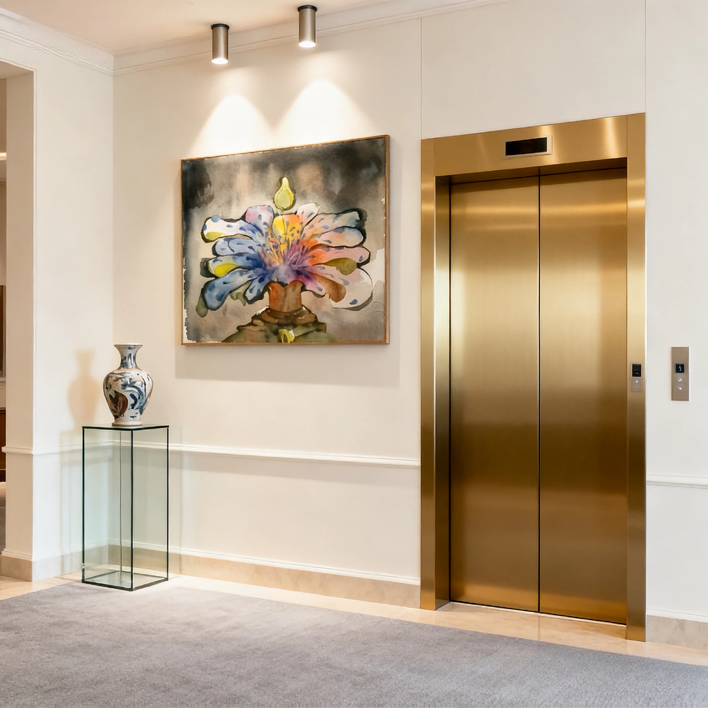 Crimson Ink Wash - oil painting print By Anson Ang HK