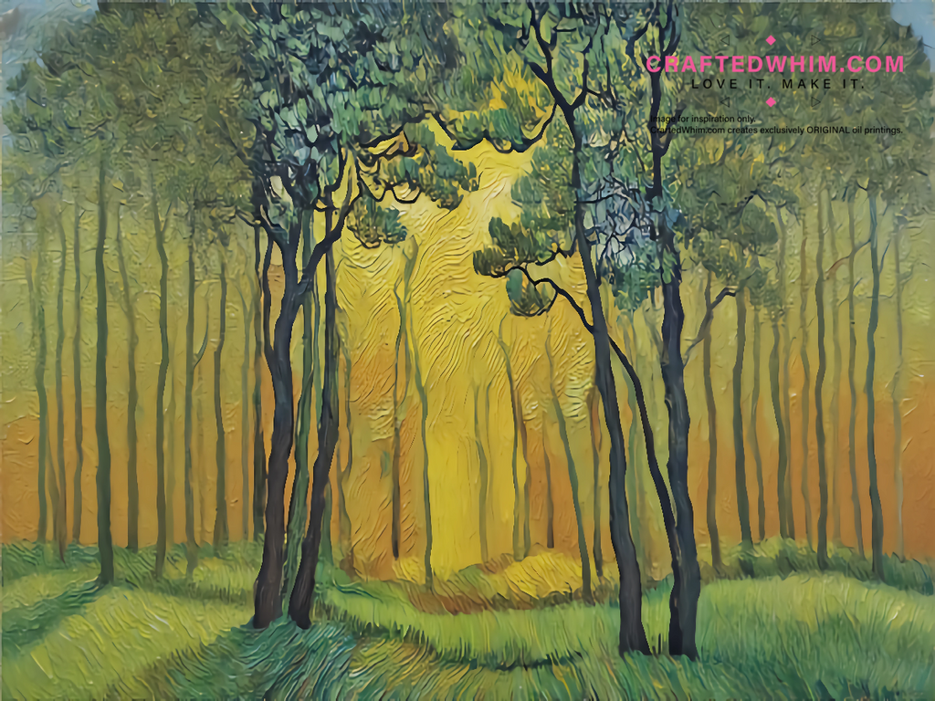 Cryptic Network of Roots  - oil painting print By Anson Ang HK