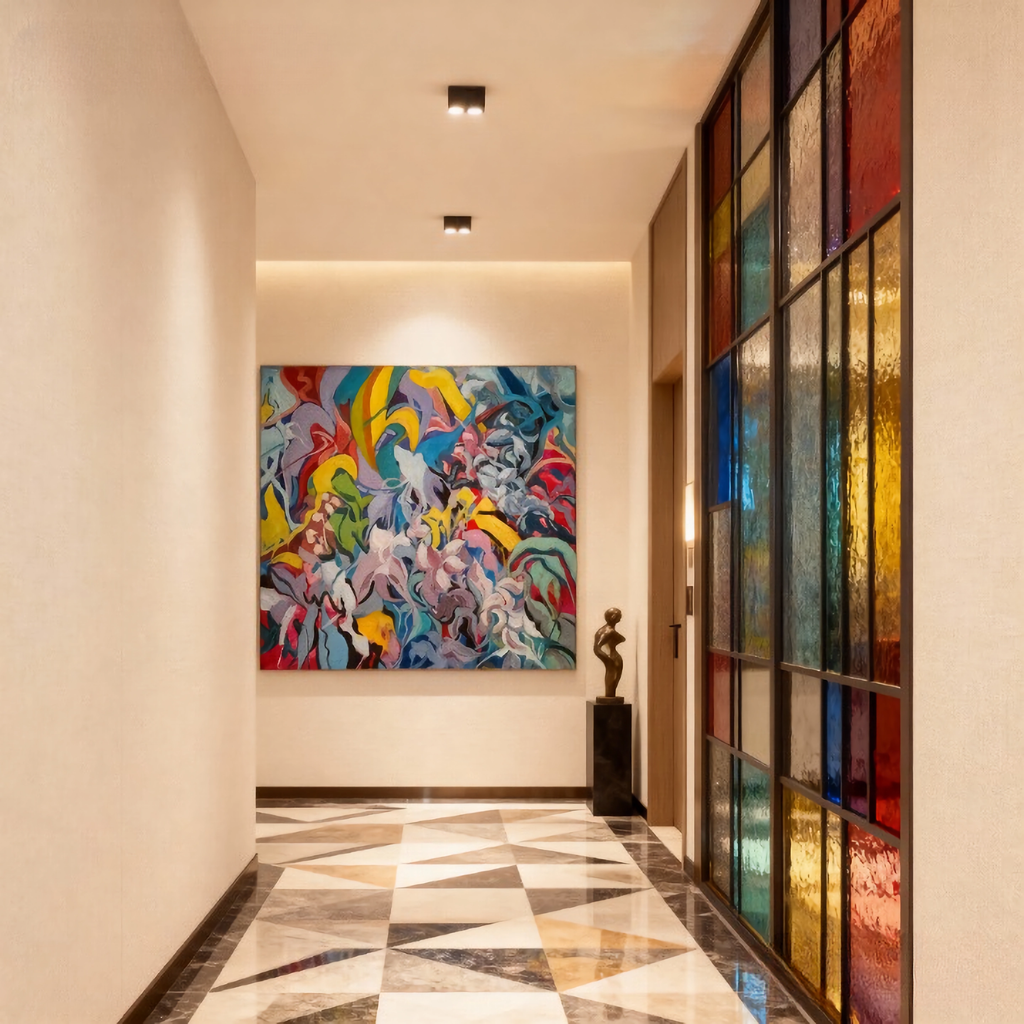 Cyborg Stamen - oil painting print By Anson Ang HK