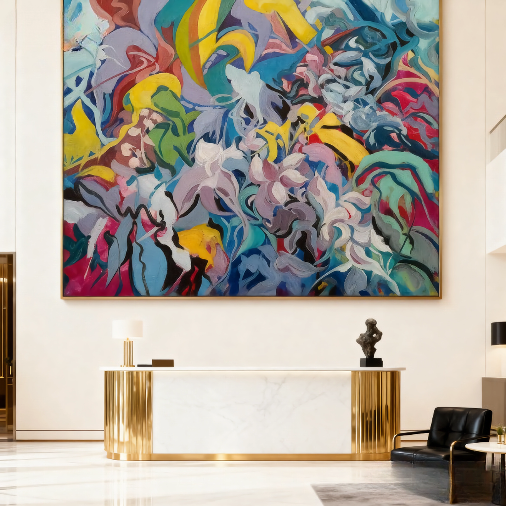 Cyborg Stamen - oil painting print By Anson Ang HK