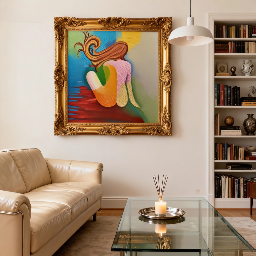 Dance of Dim Light - oil painting print By Anson Ang HK