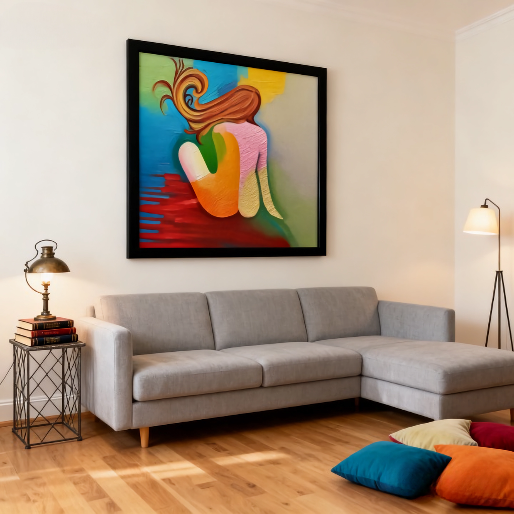 Dance of Dim Light - oil painting print By Anson Ang HK