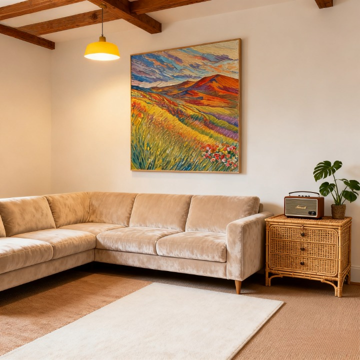 Digital Rain - oil painting print By Anson Ang HK