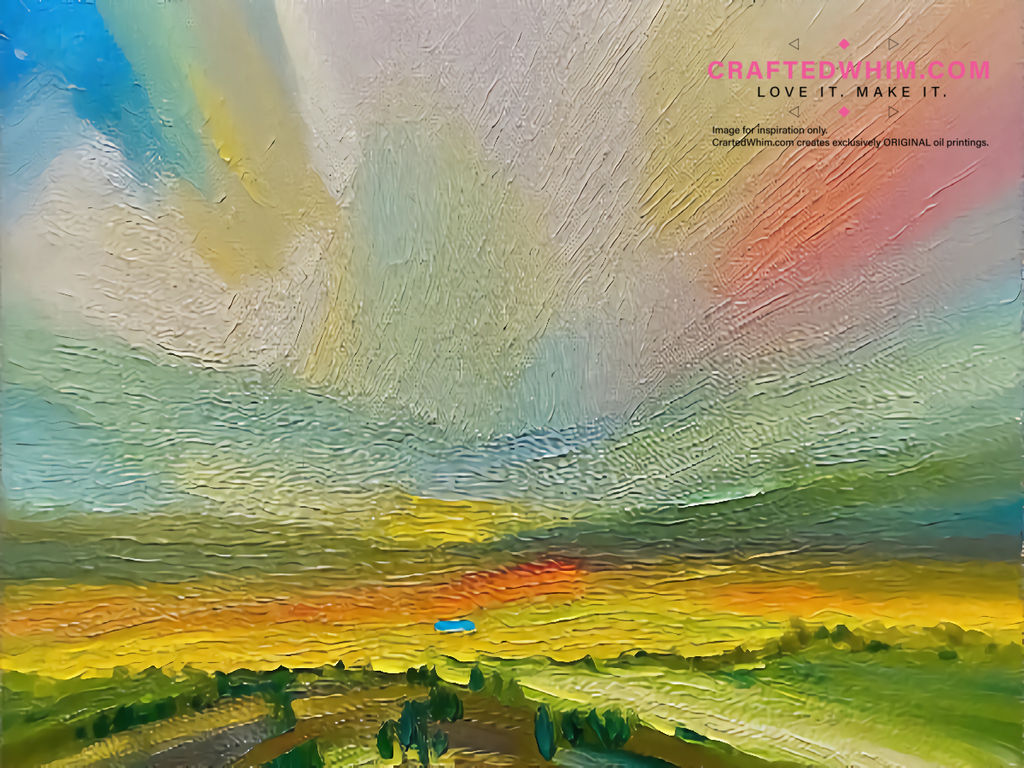 Dominion of the Cumulus - oil painting print By Anson Ang HK