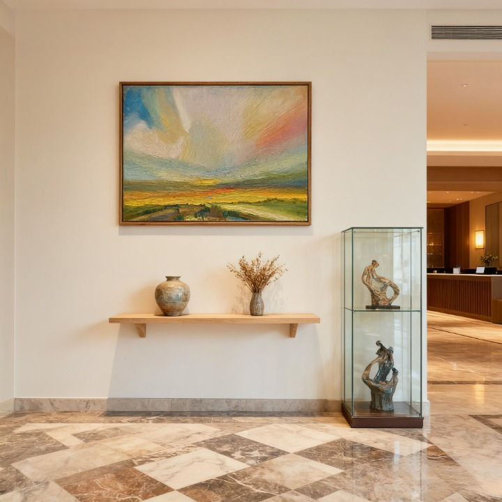 Dominion of the Cumulus - oil painting print By Anson Ang HK