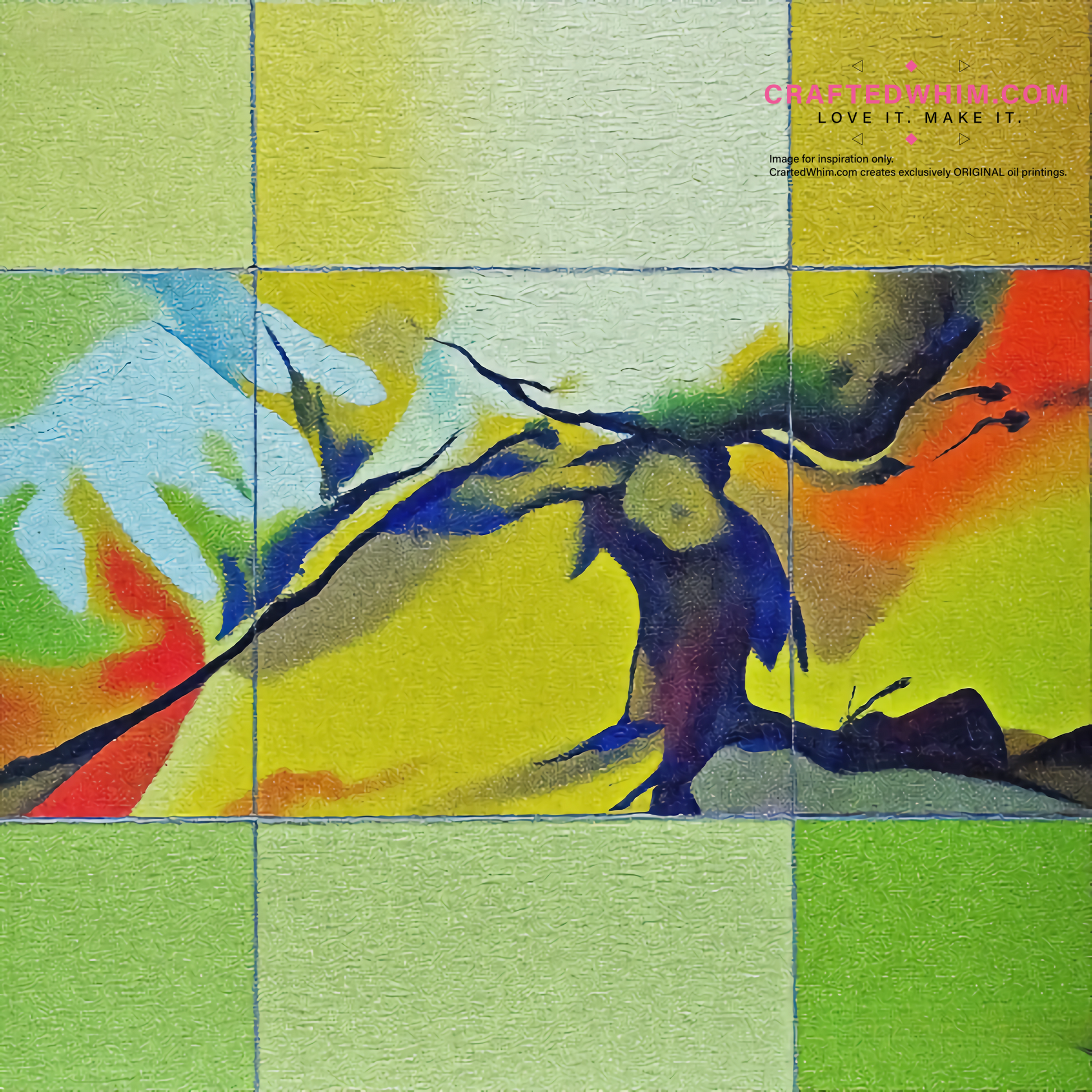 Emerald Labyrinth - oil painting print By Anson Ang HK