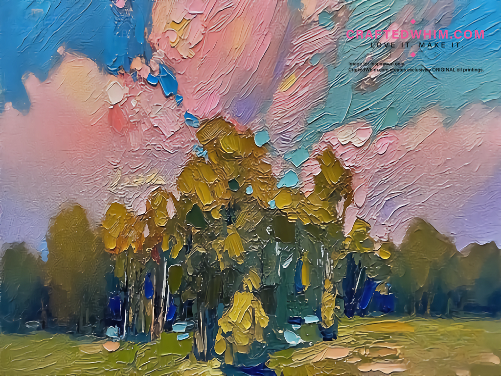 Emotional Curve of Color Temperature - oil painting print By Anson Ang HK