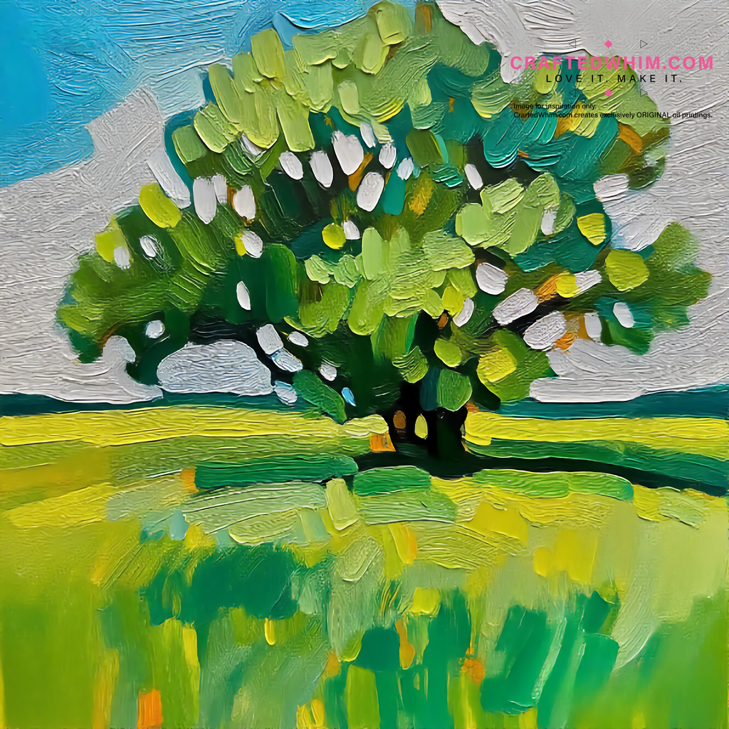 English Surreal Bloom - oil painting print By Anson Ang HK