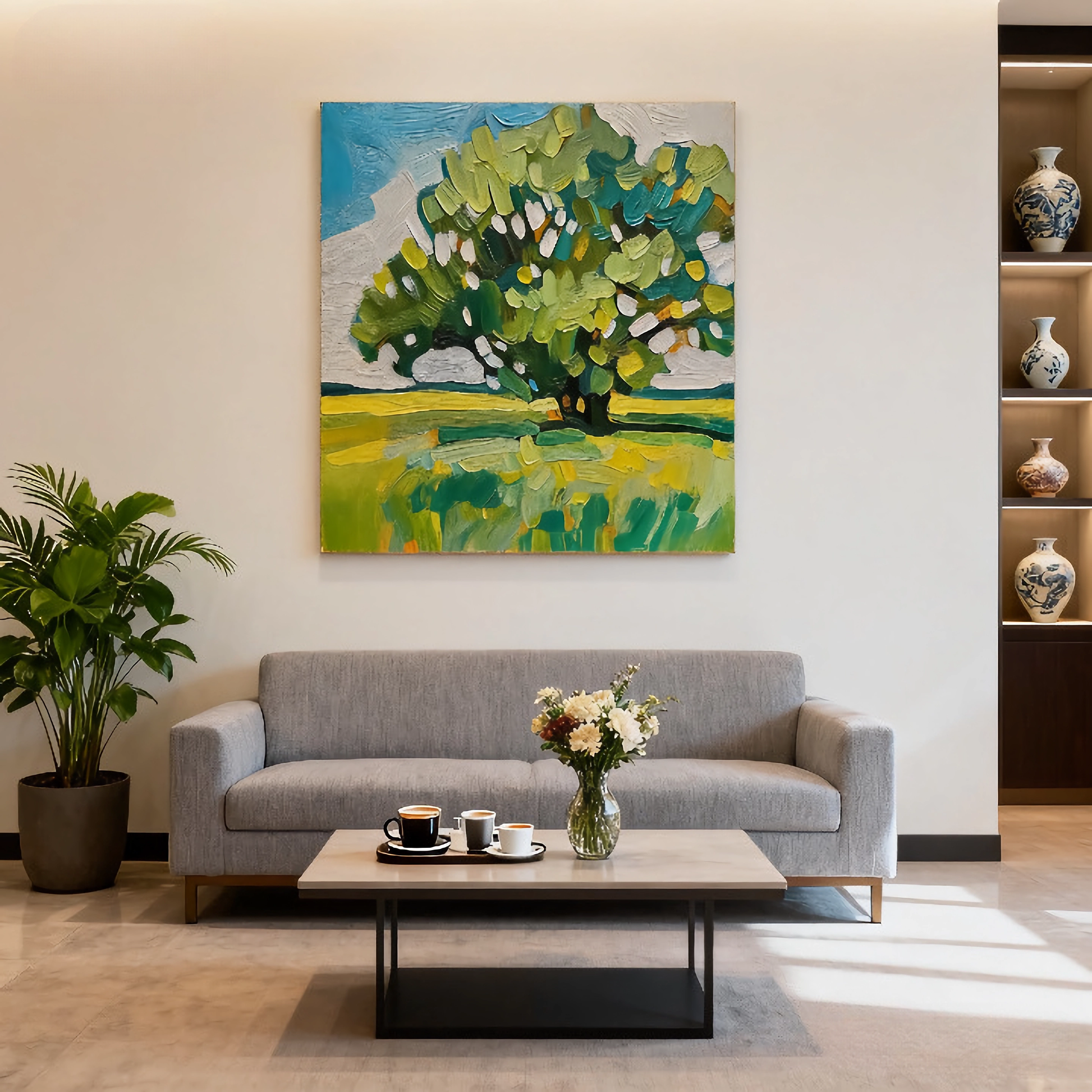 English Surreal Bloom - oil painting print By Anson Ang HK