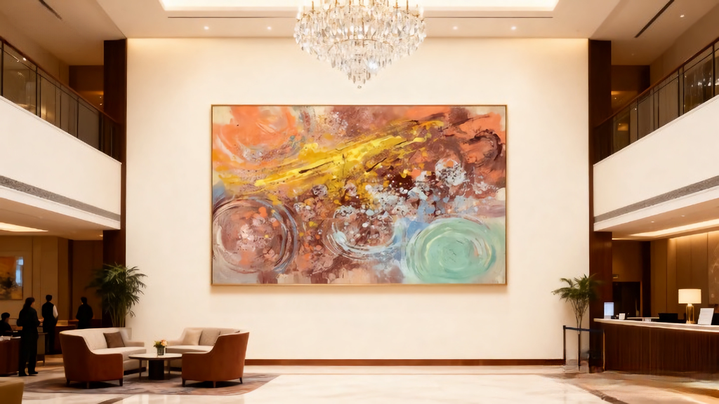 Entropic Glyphs - oil painting print By Anson Ang HK