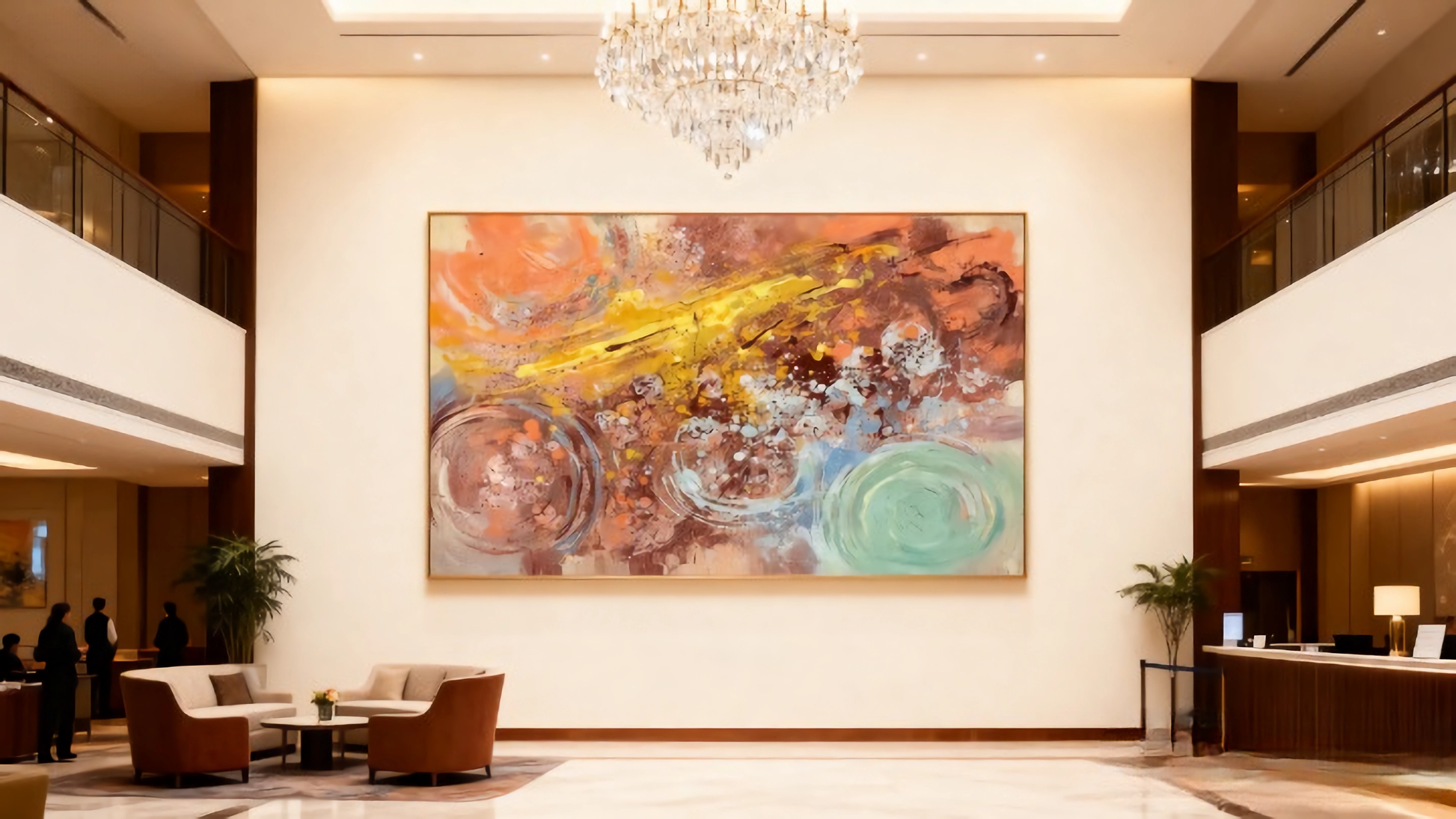 Entropic Glyphs - oil painting print By Anson Ang HK