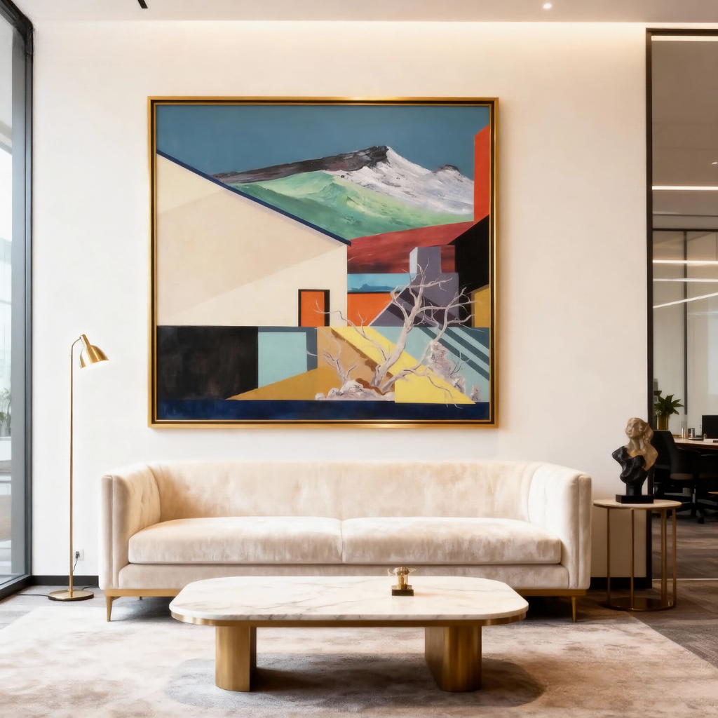 Entropic Strokes - oil painting print By Anson Ang HK