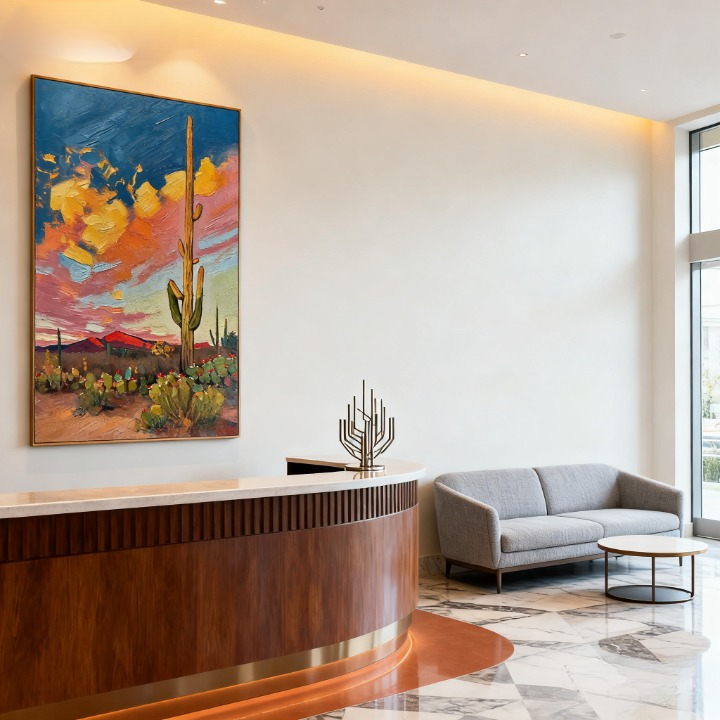 Entropy of Color - oil painting print By Anson Ang HK