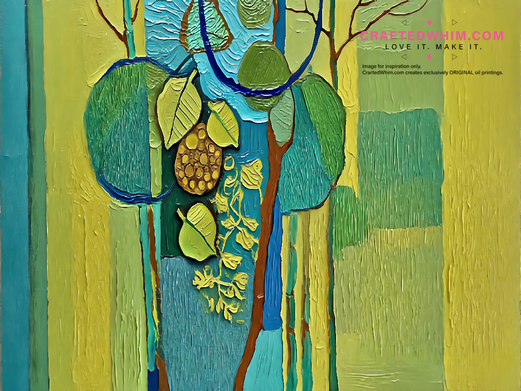 Entwining Tendrils - oil painting print By Anson Ang HK