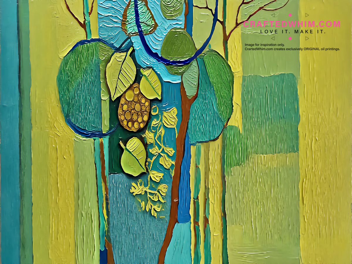 Entwining Tendrils - oil painting print By Anson Ang HK