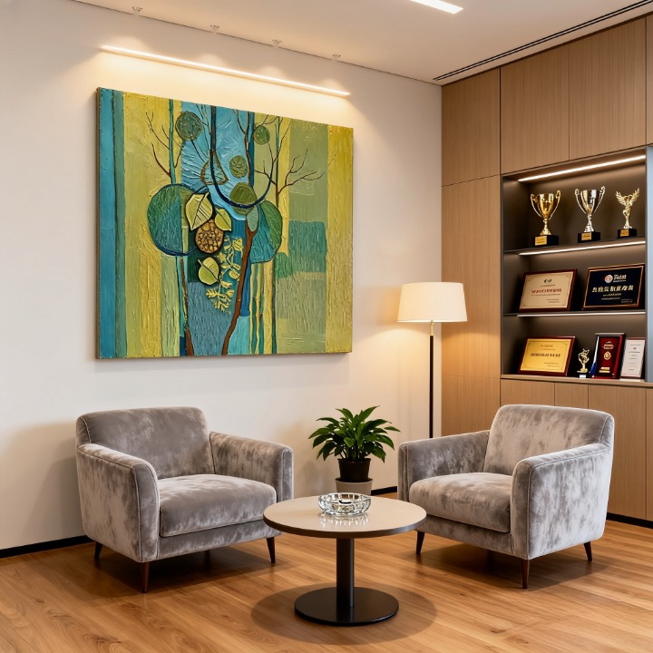 Entwining Tendrils - oil painting print By Anson Ang HK