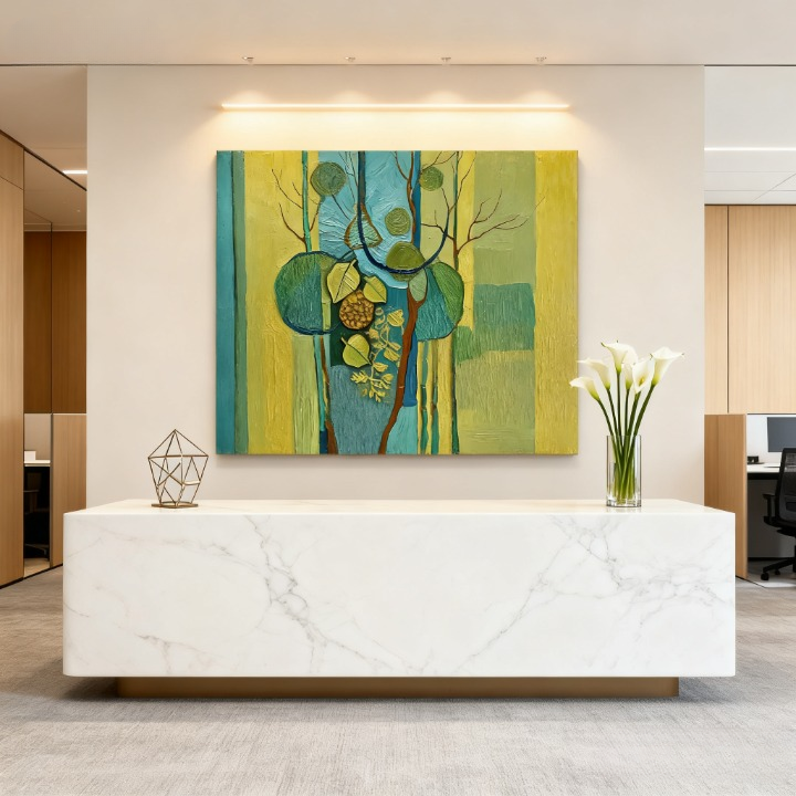 Entwining Tendrils - oil painting print By Anson Ang HK