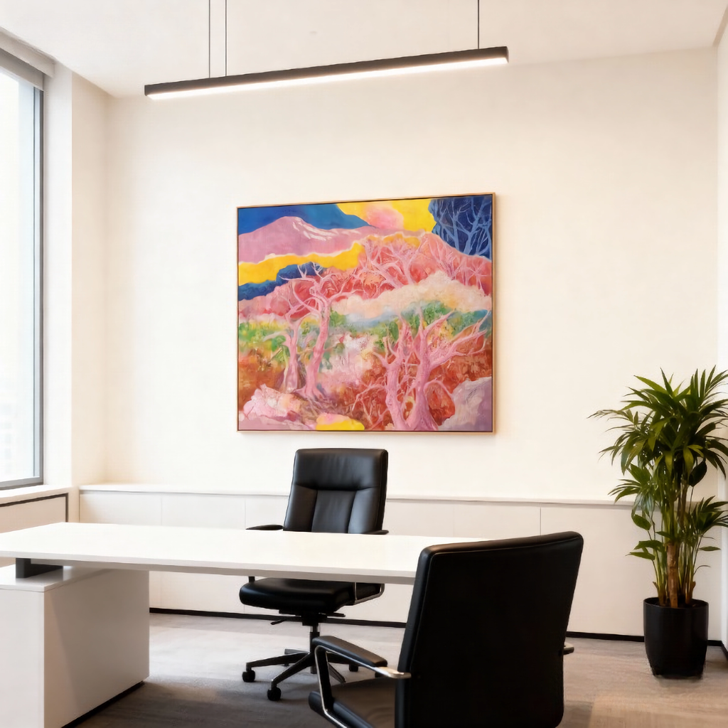 Euclidean Stroke - oil painting print By Anson Ang HK