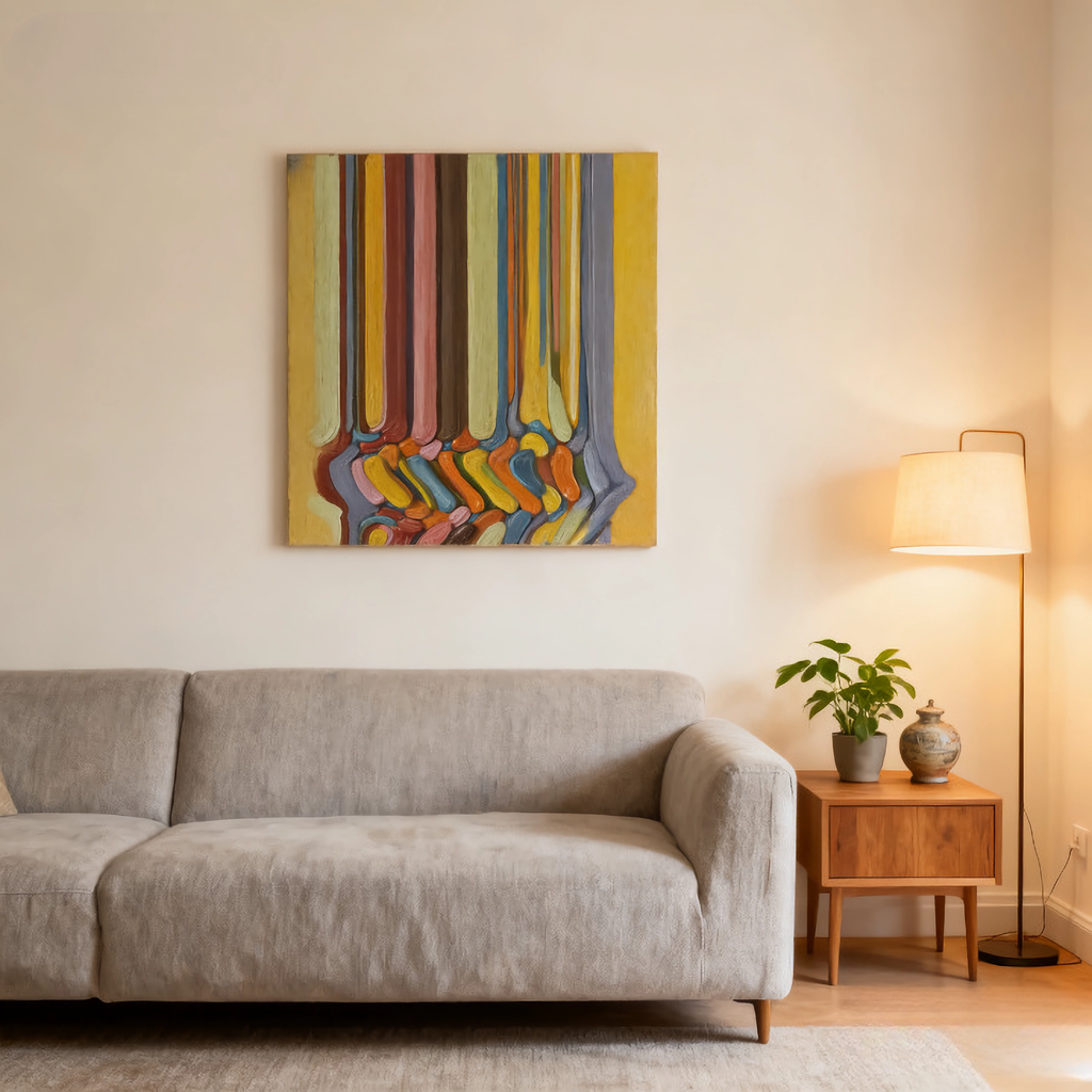 Faded Growth Rings - oil painting print By Anson Ang HK