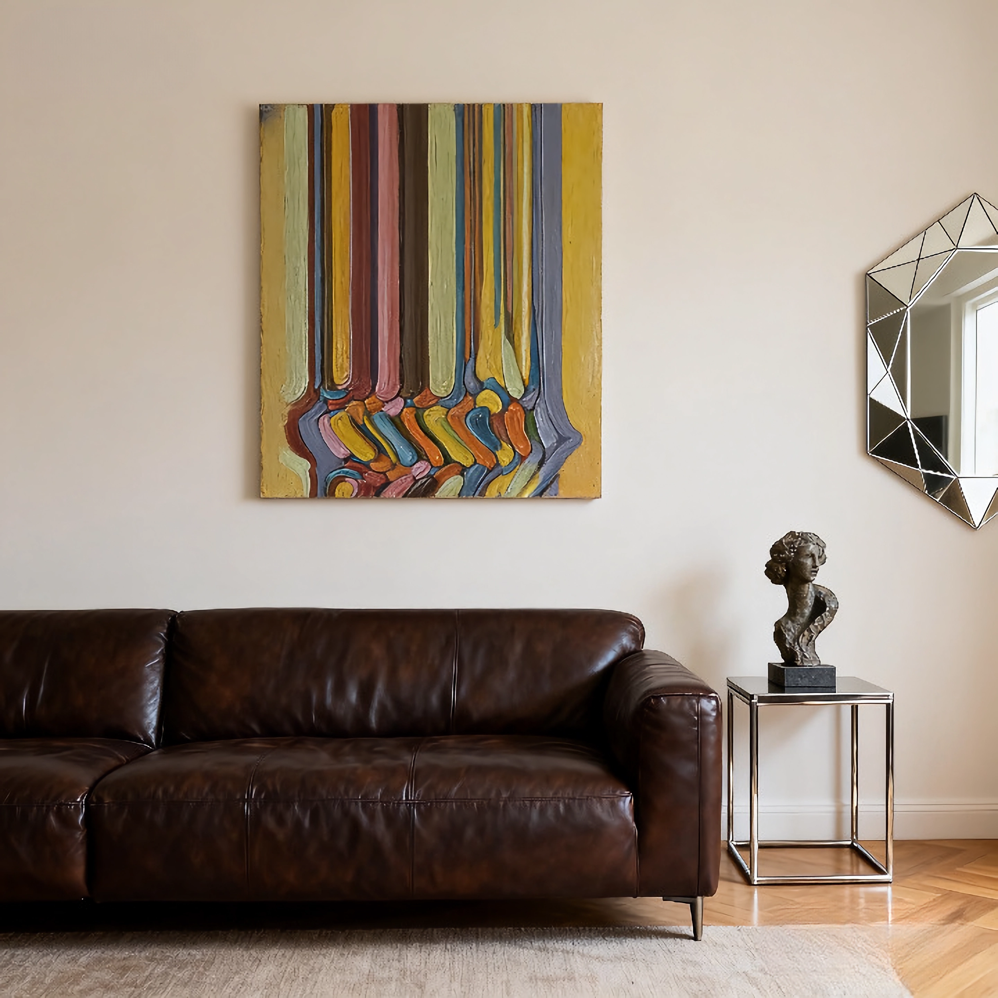 Faded Growth Rings - oil painting print By Anson Ang HK