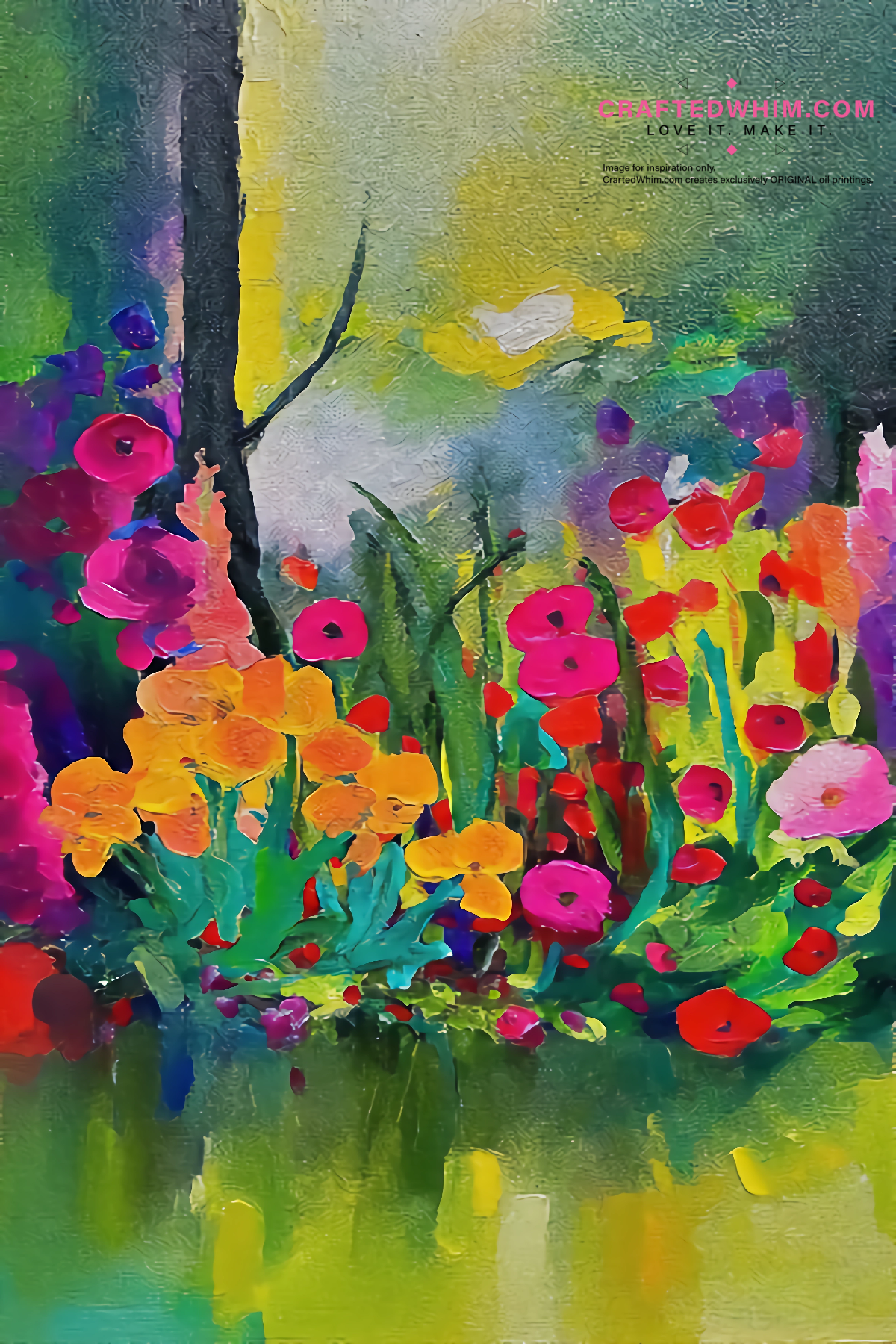 Floating Garden - oil painting print By Anson Ang HK