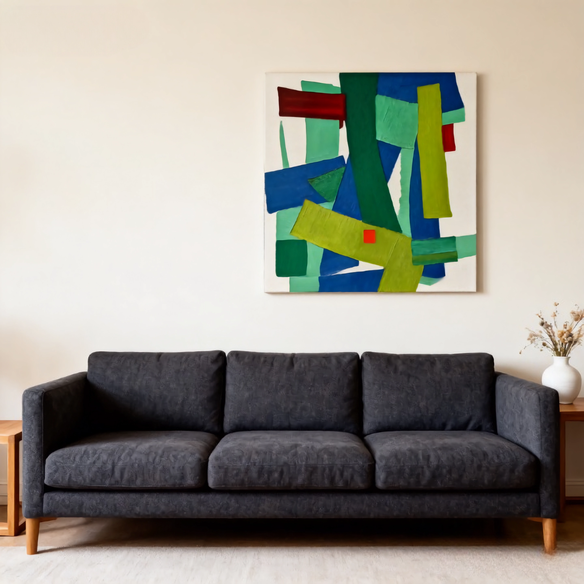 Flowing Light and Water - oil painting print By Anson Ang HK