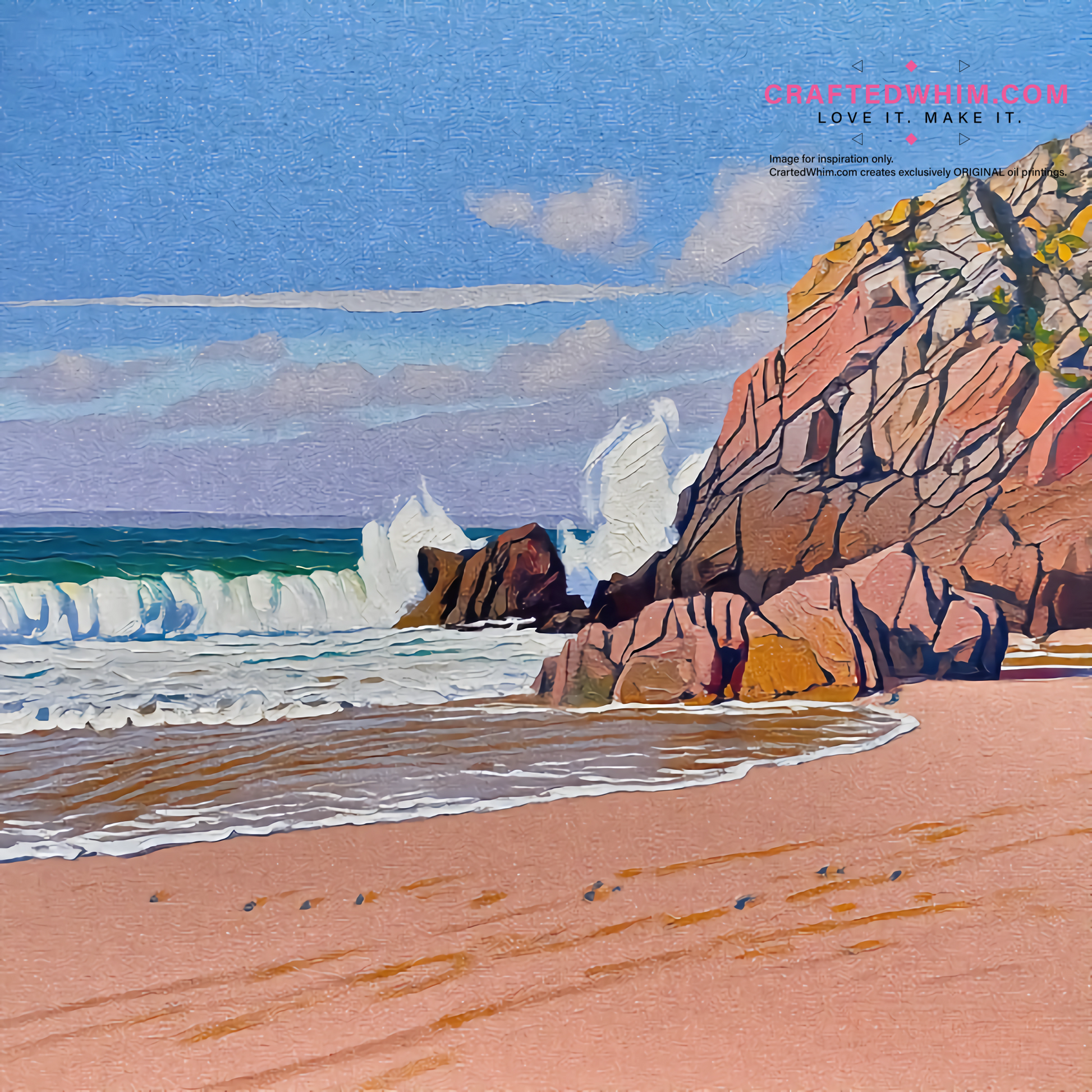 Fold of the Crust - oil painting print By Anson Ang HK